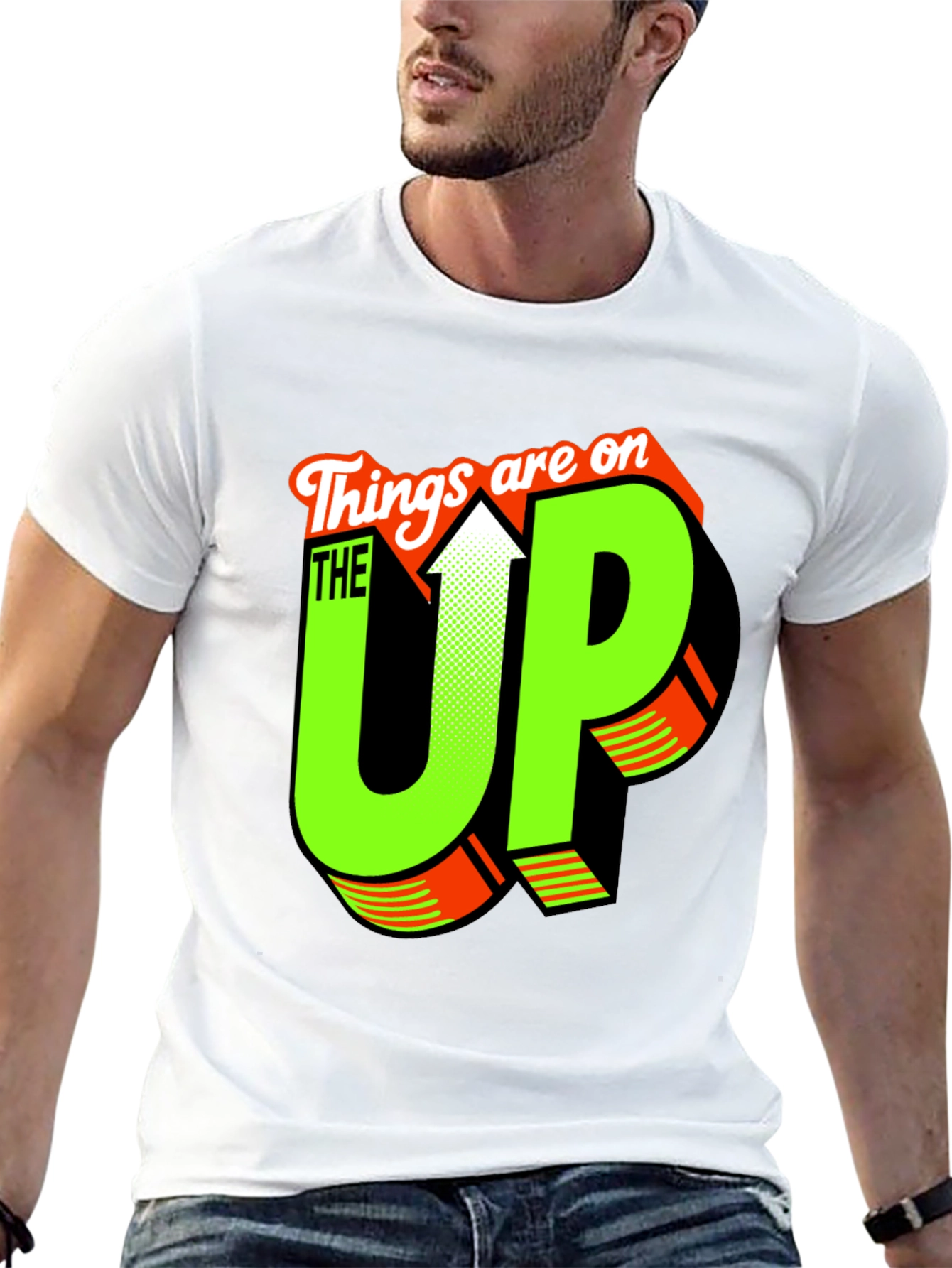 Black Things are on the UP Graphic T-Shirt view 13