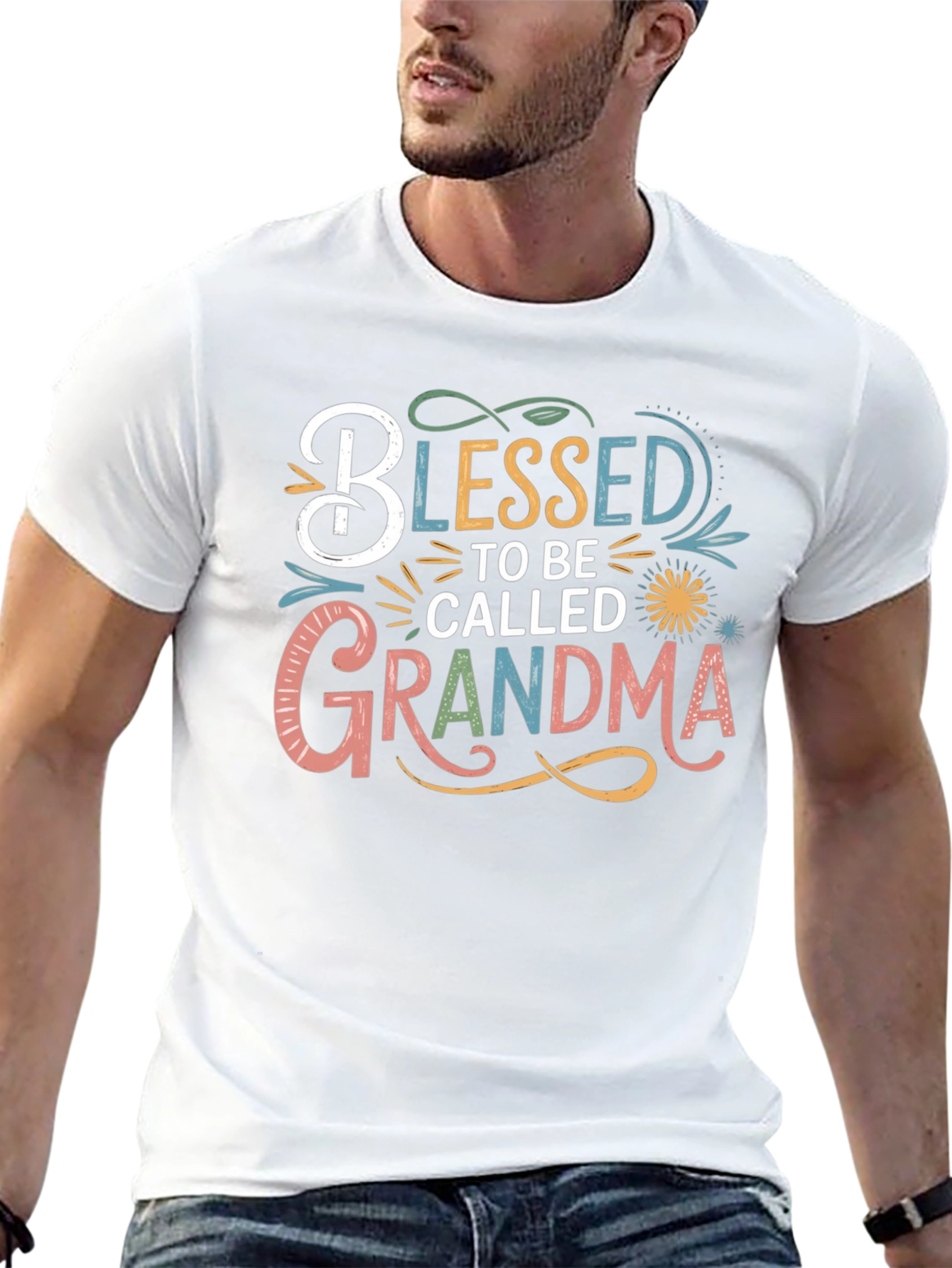 Black Blessed To Be Called Grandma T-Shirt view 13