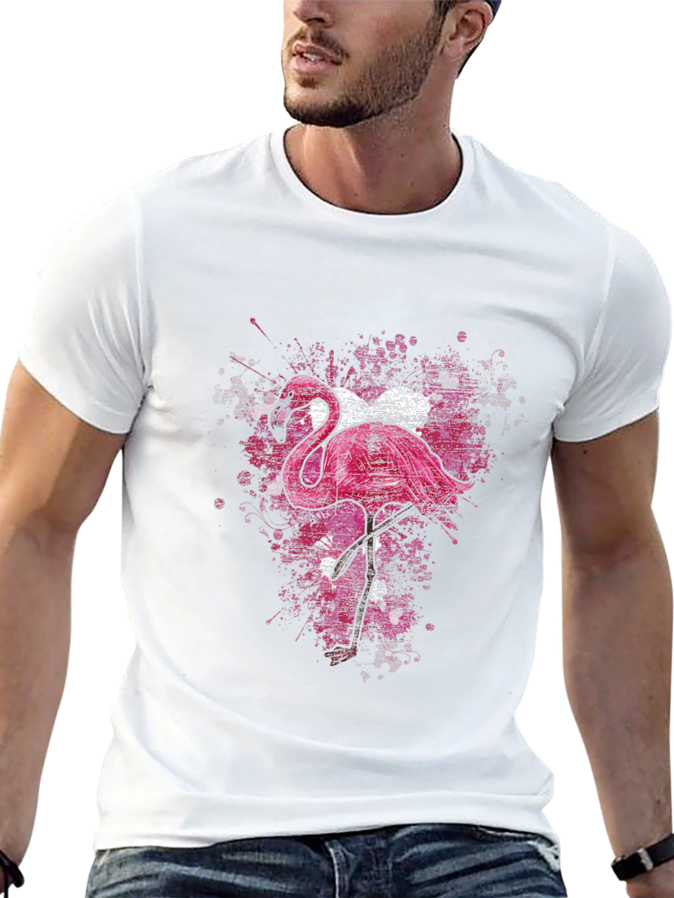 Black Flamingo Graphic T-Shirt view 13