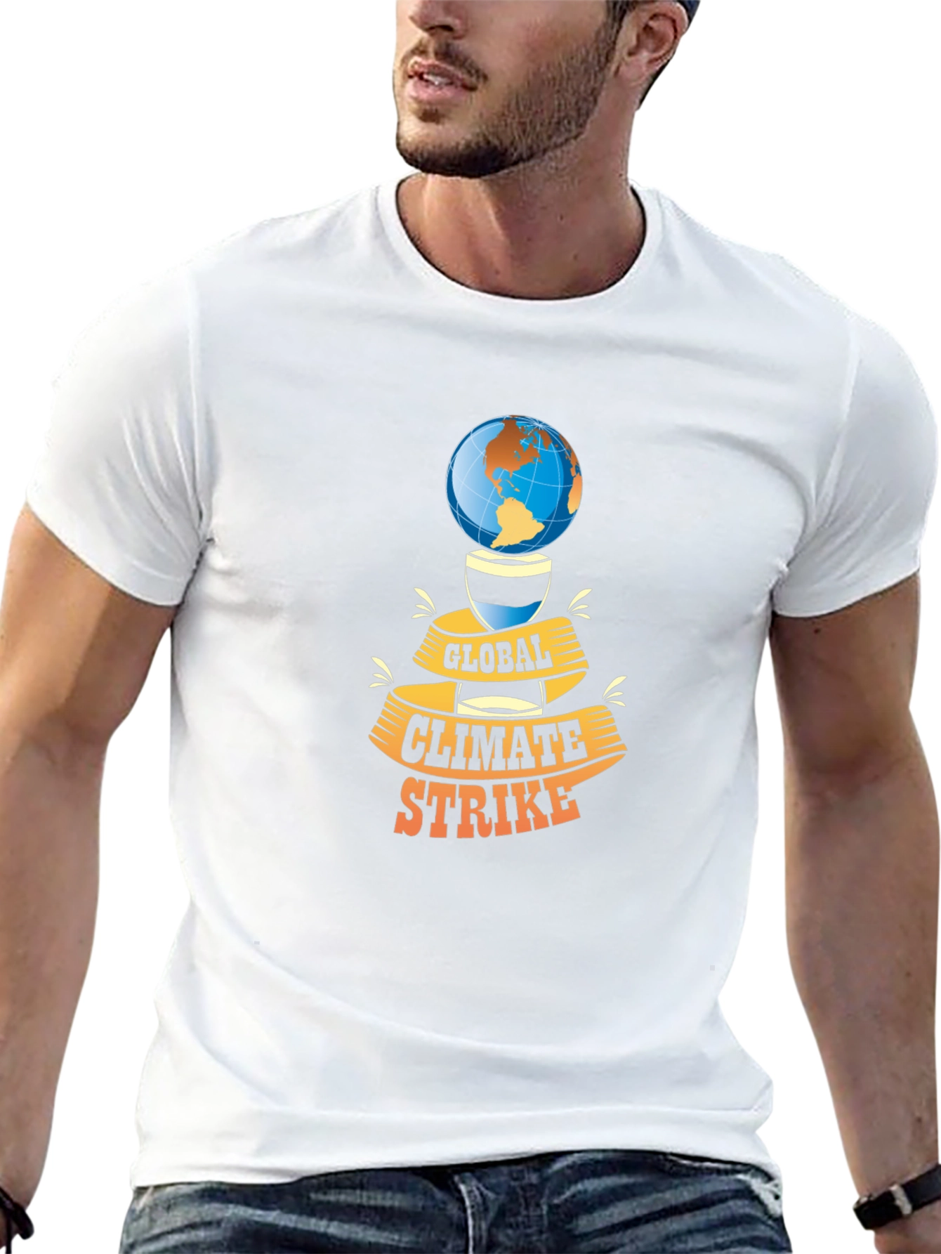 Black Global Climate Strike Graphic Tee - Black view 13