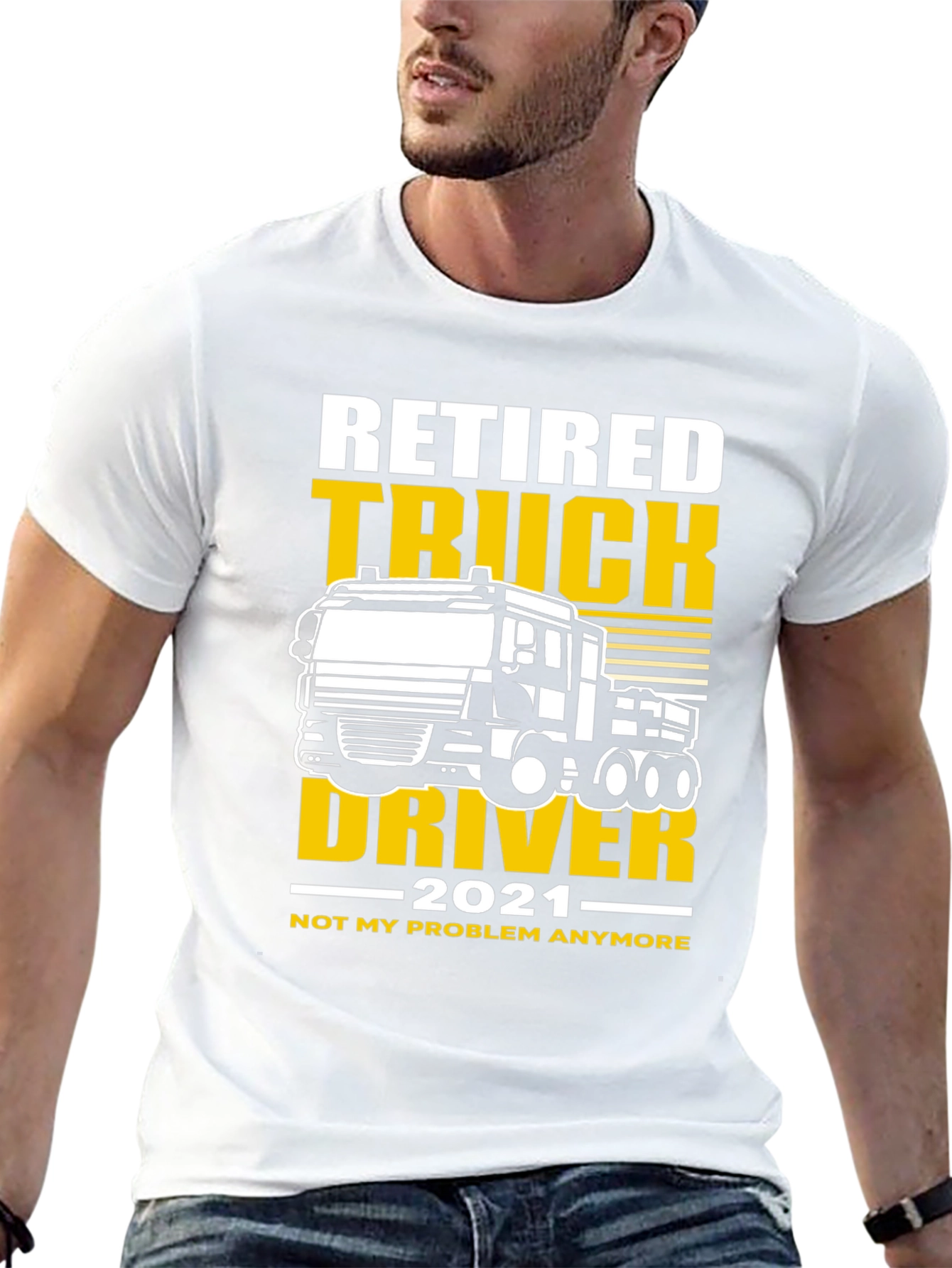 Black Retired Truck Driver 2021 T-Shirt view 13