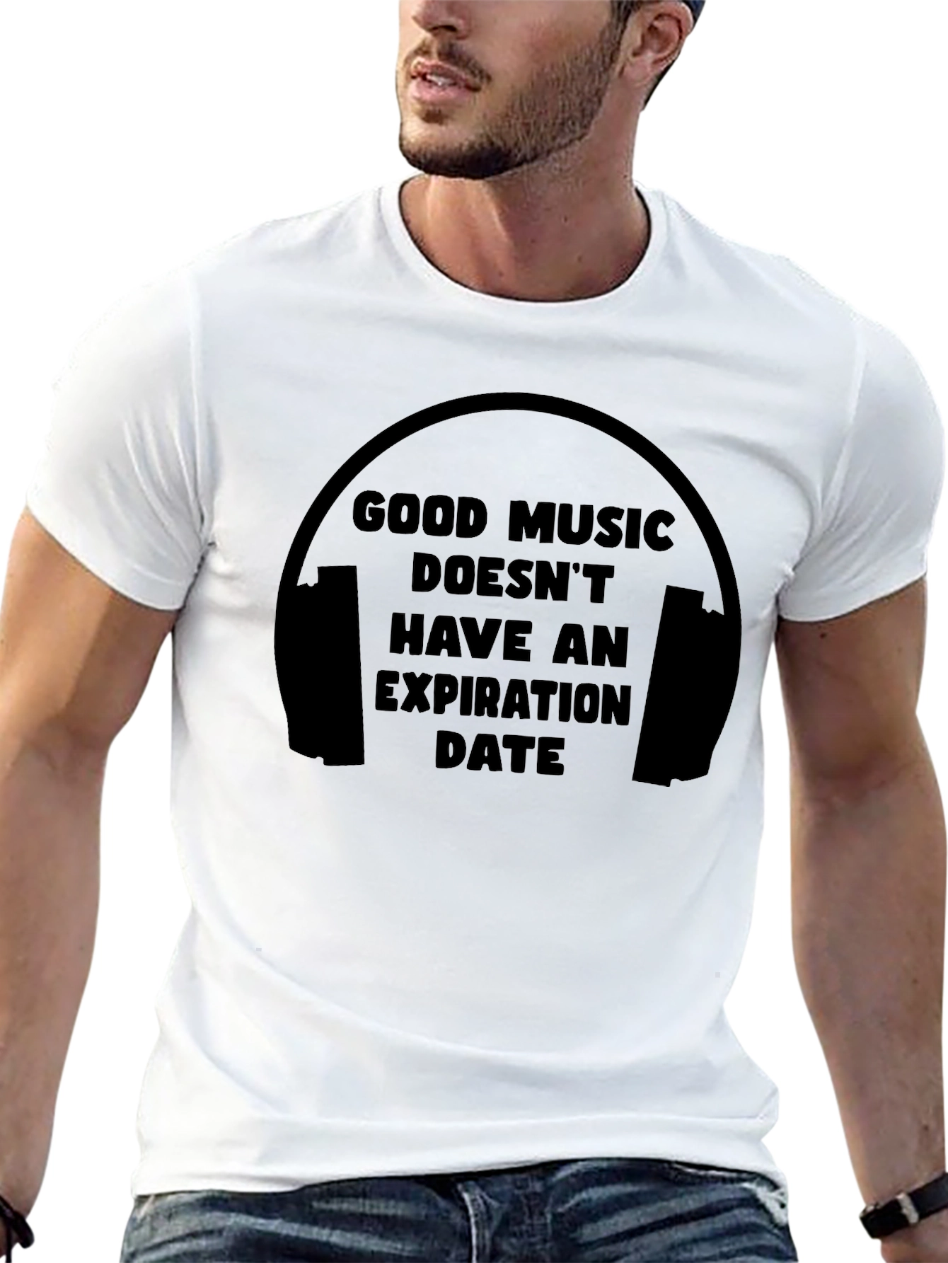 Black Good Music T-Shirt - Never Expires! view 13