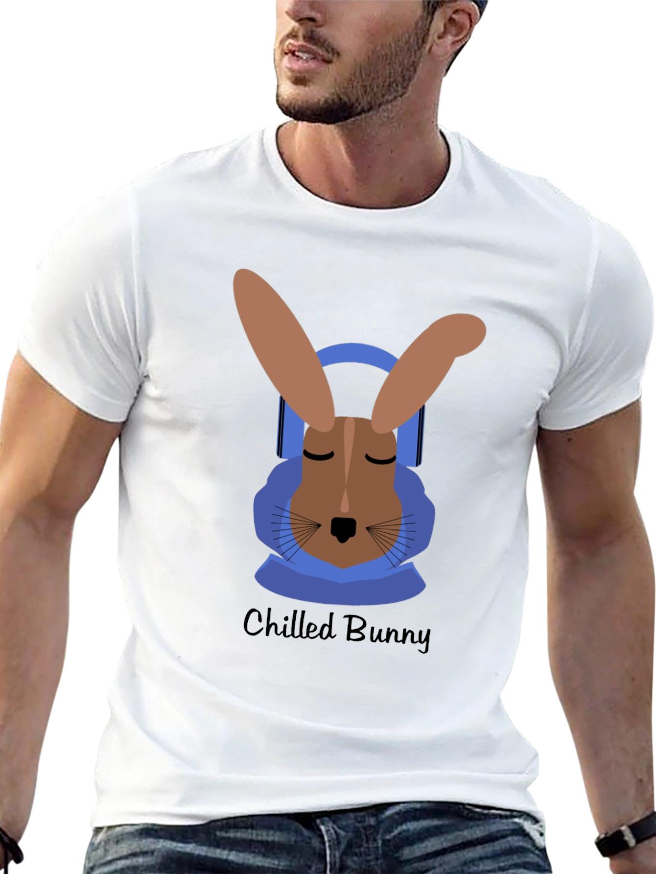 Black Chilled Bunny Graphic Tee - Relaxed Style view 13