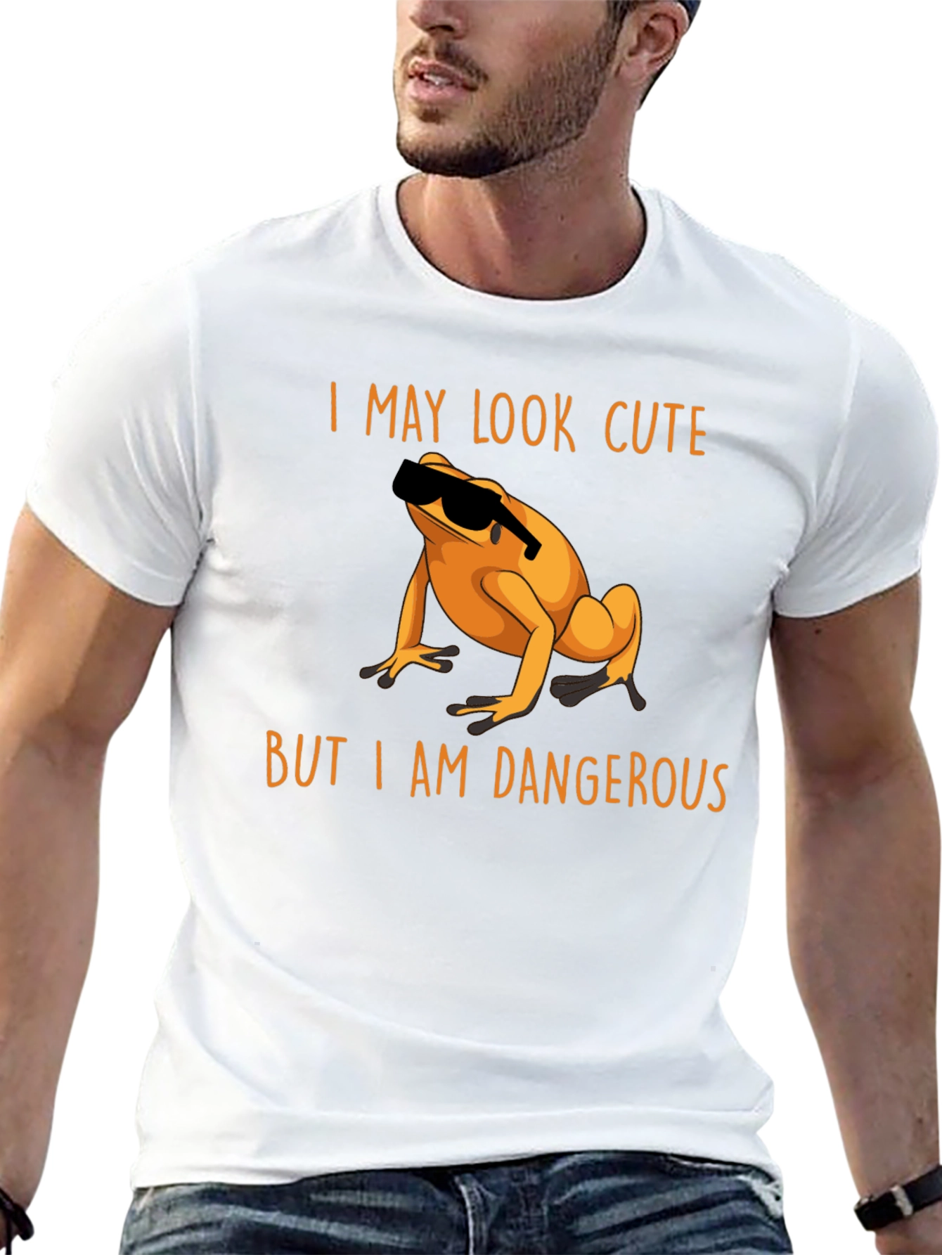 Black Cute But Dangerous Frog T-Shirt view 13