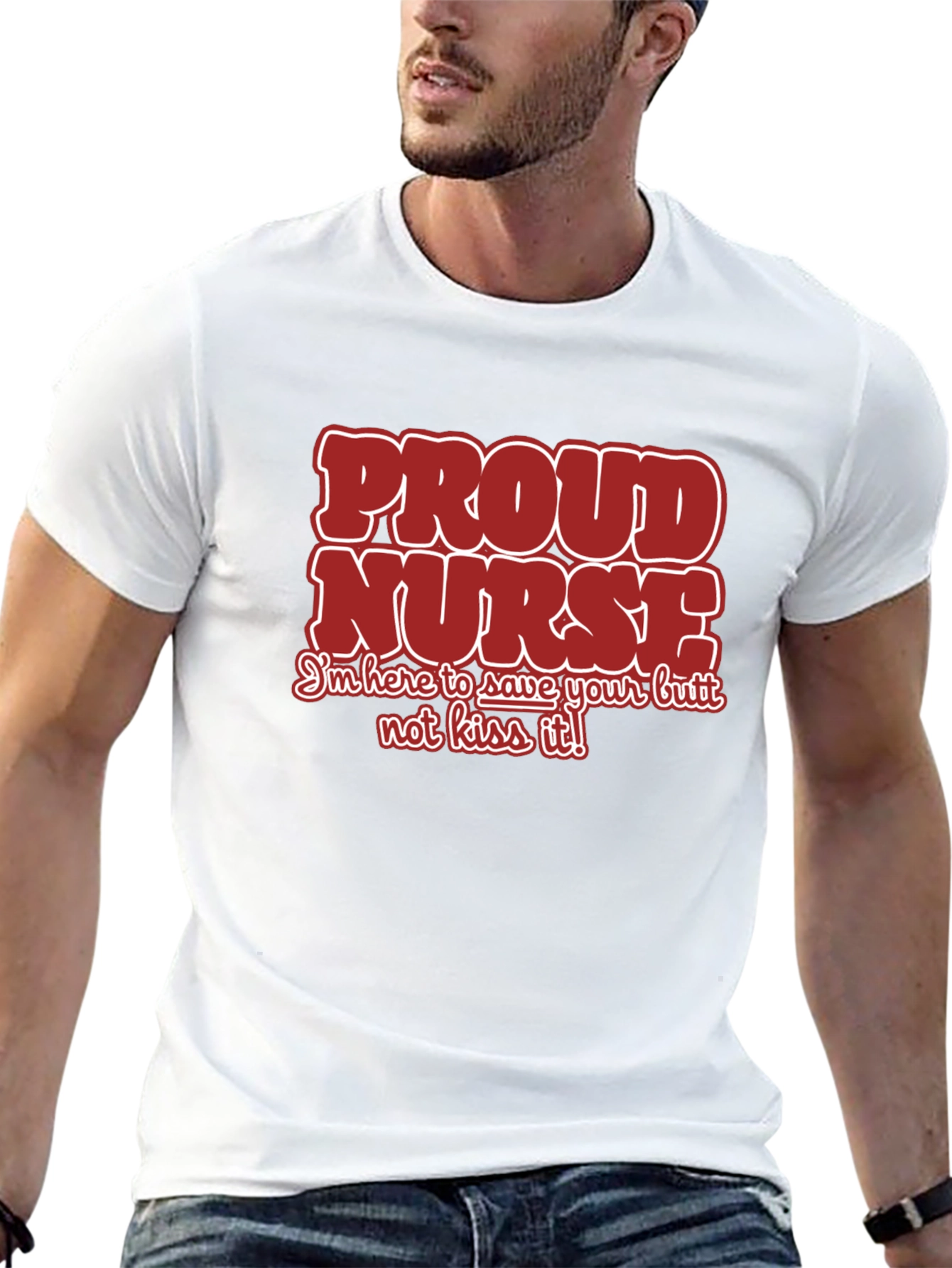 Black Proud Nurse Graphic T-Shirt view 13