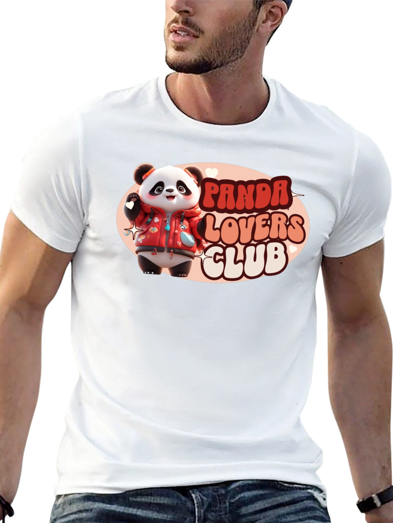 Black Panda Lovers Club T-Shirt view 13