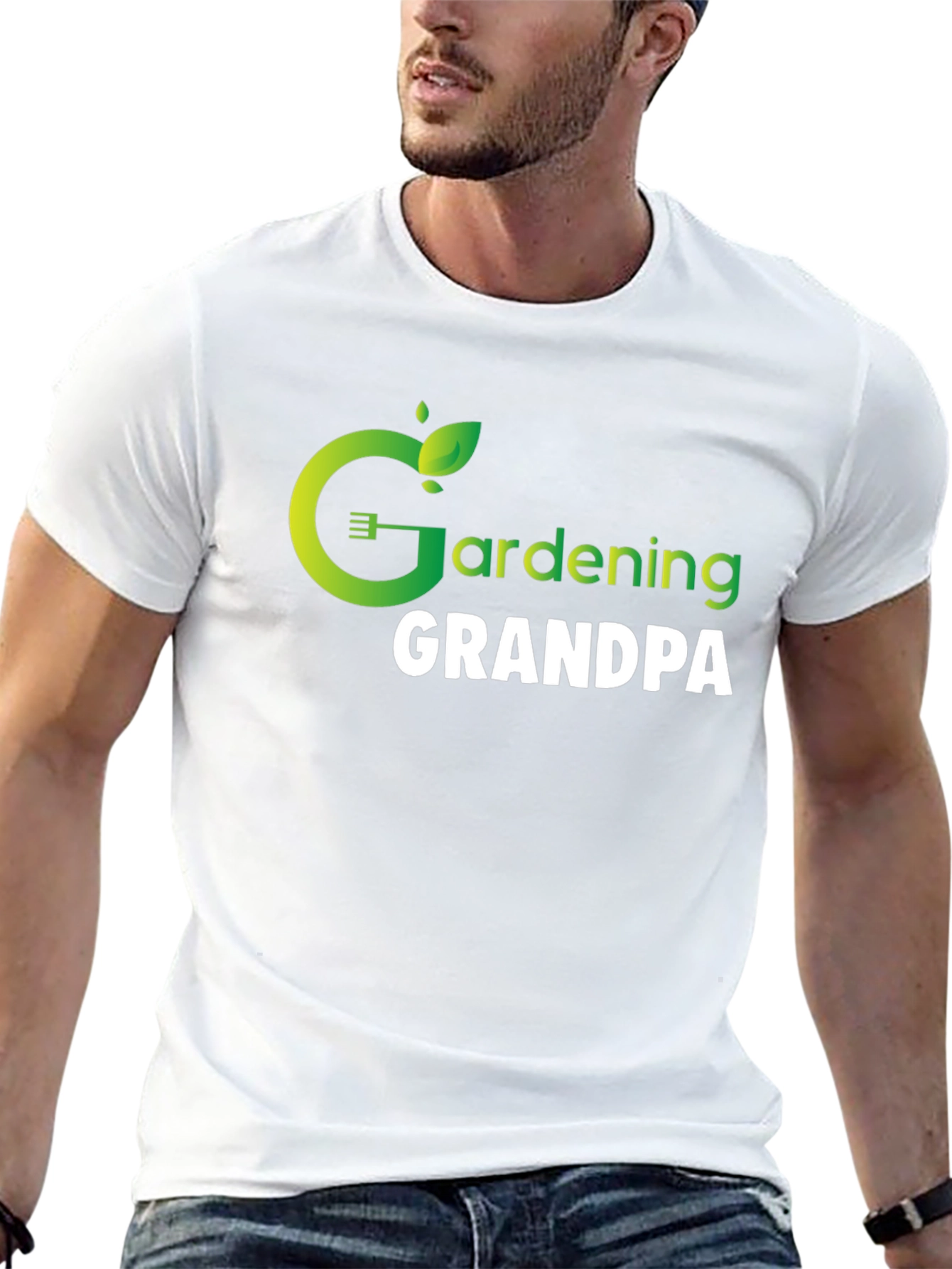 Black Gardening Grandpa Graphic T-Shirt view 13
