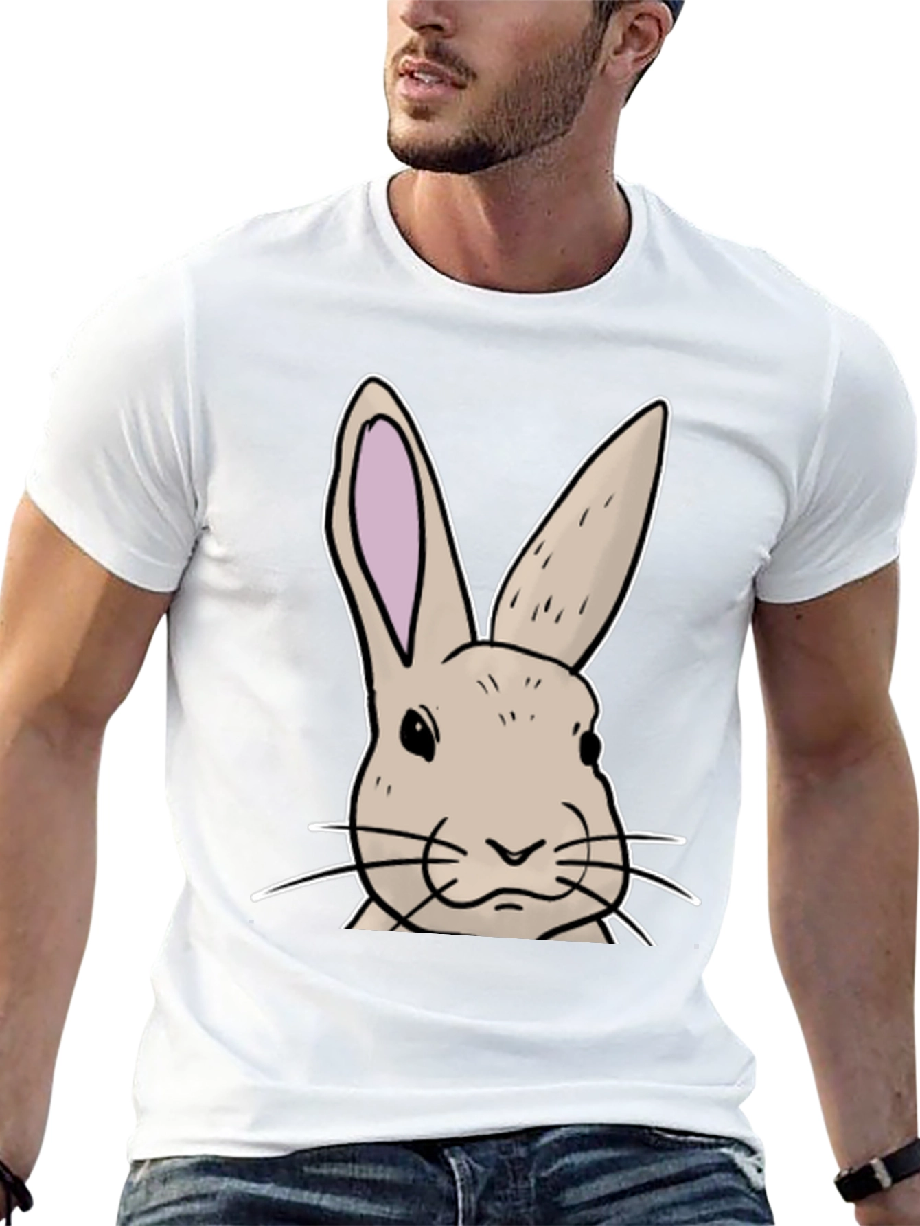 Black Bunny Graphic T-Shirt - Soft Cotton Blend view 13