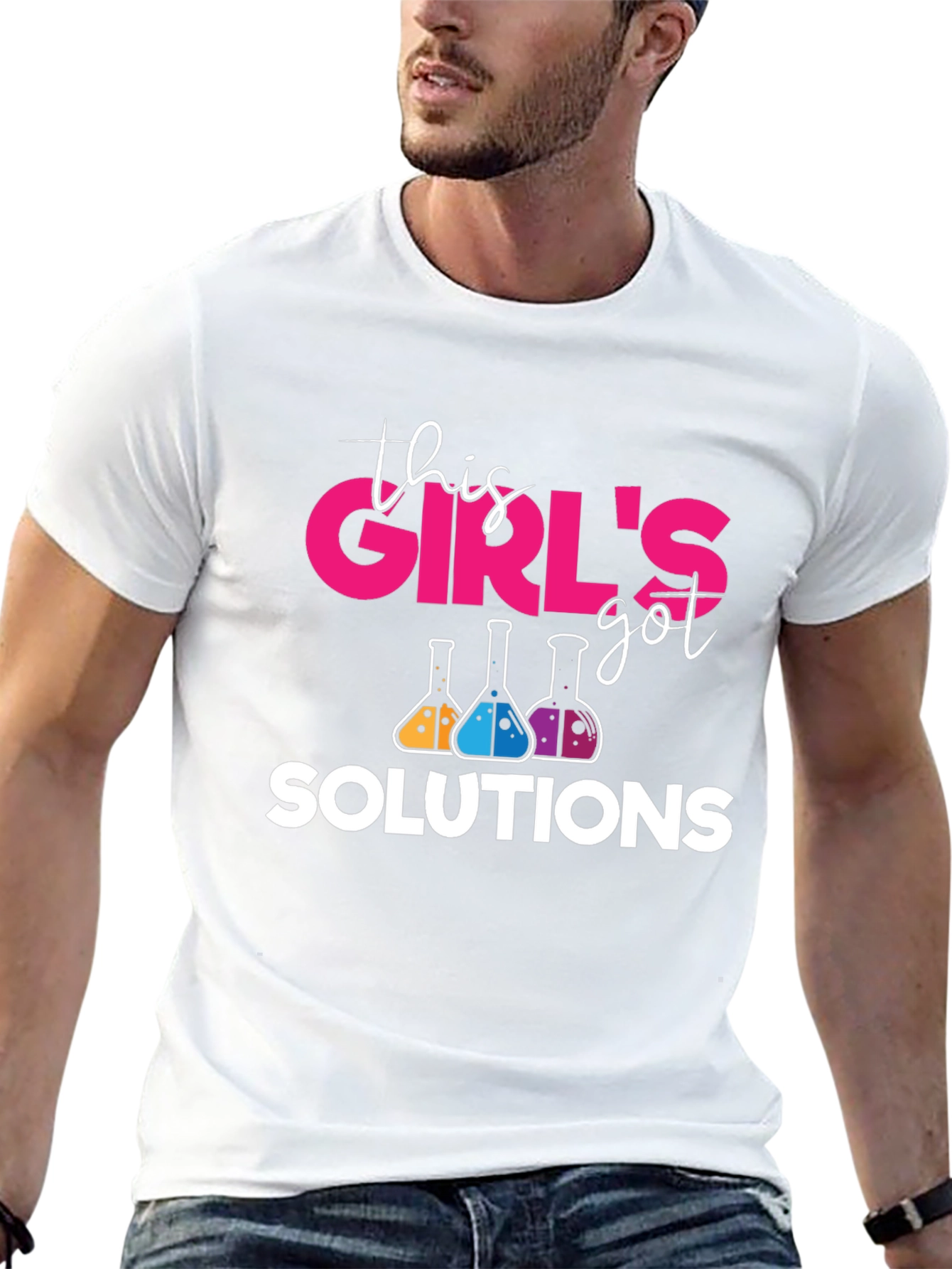 Black Girl's Got Solutions Science T-Shirt view 13