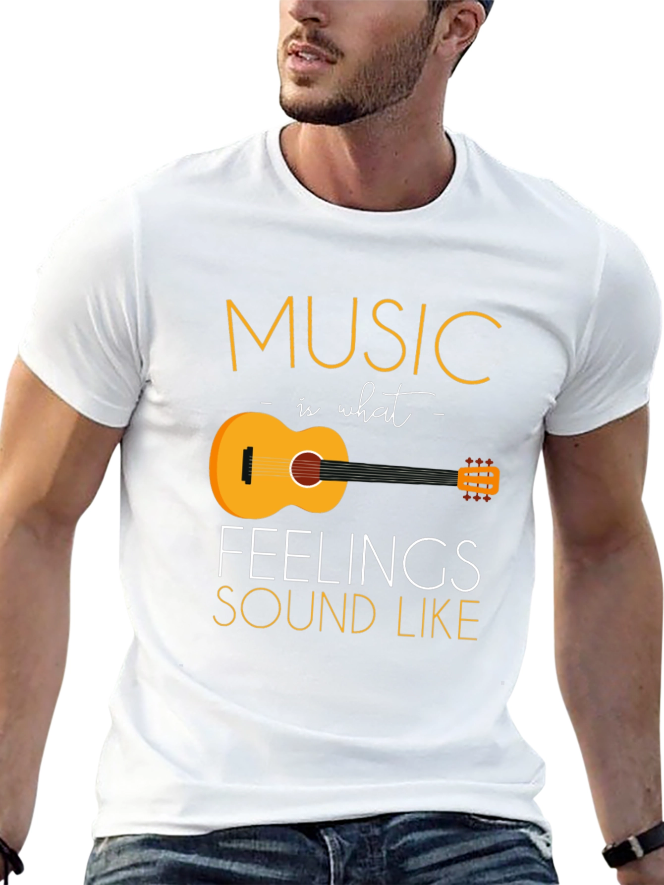 Black Music is What Feelings Sound Like Graphic T-Shirt view 13