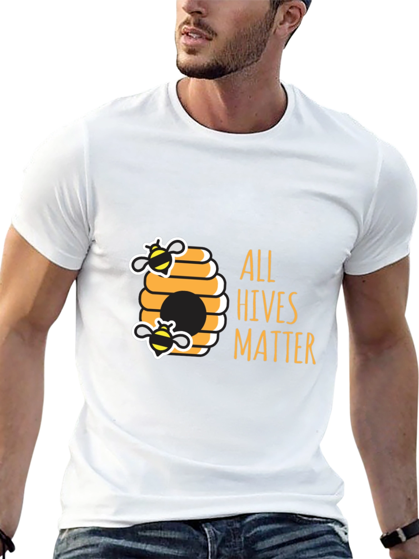 Black All Hives Matter Black T-Shirt - Bee Kind view 13