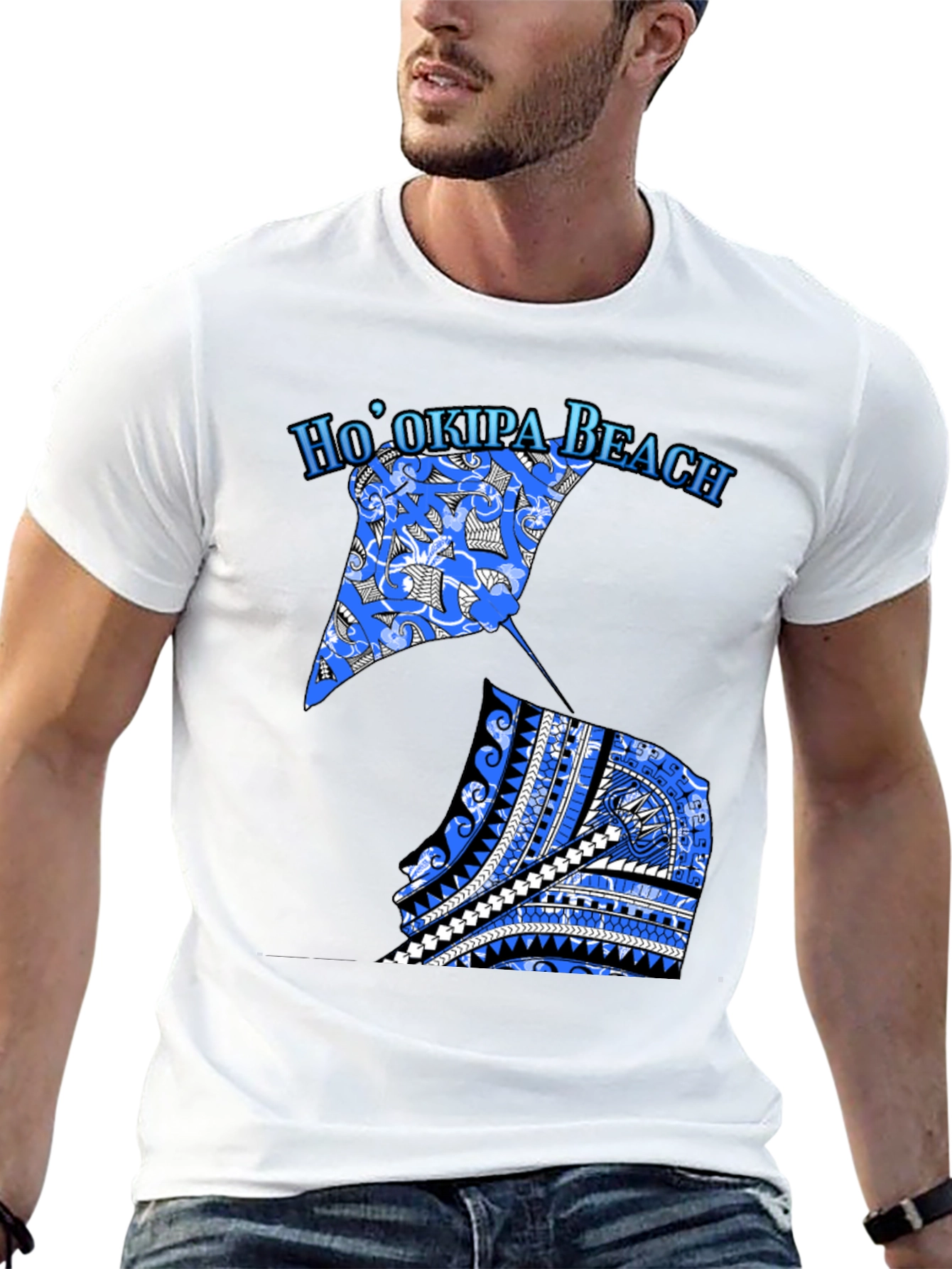 Black Ho'okipa Beach Ray Graphic Tee view 13