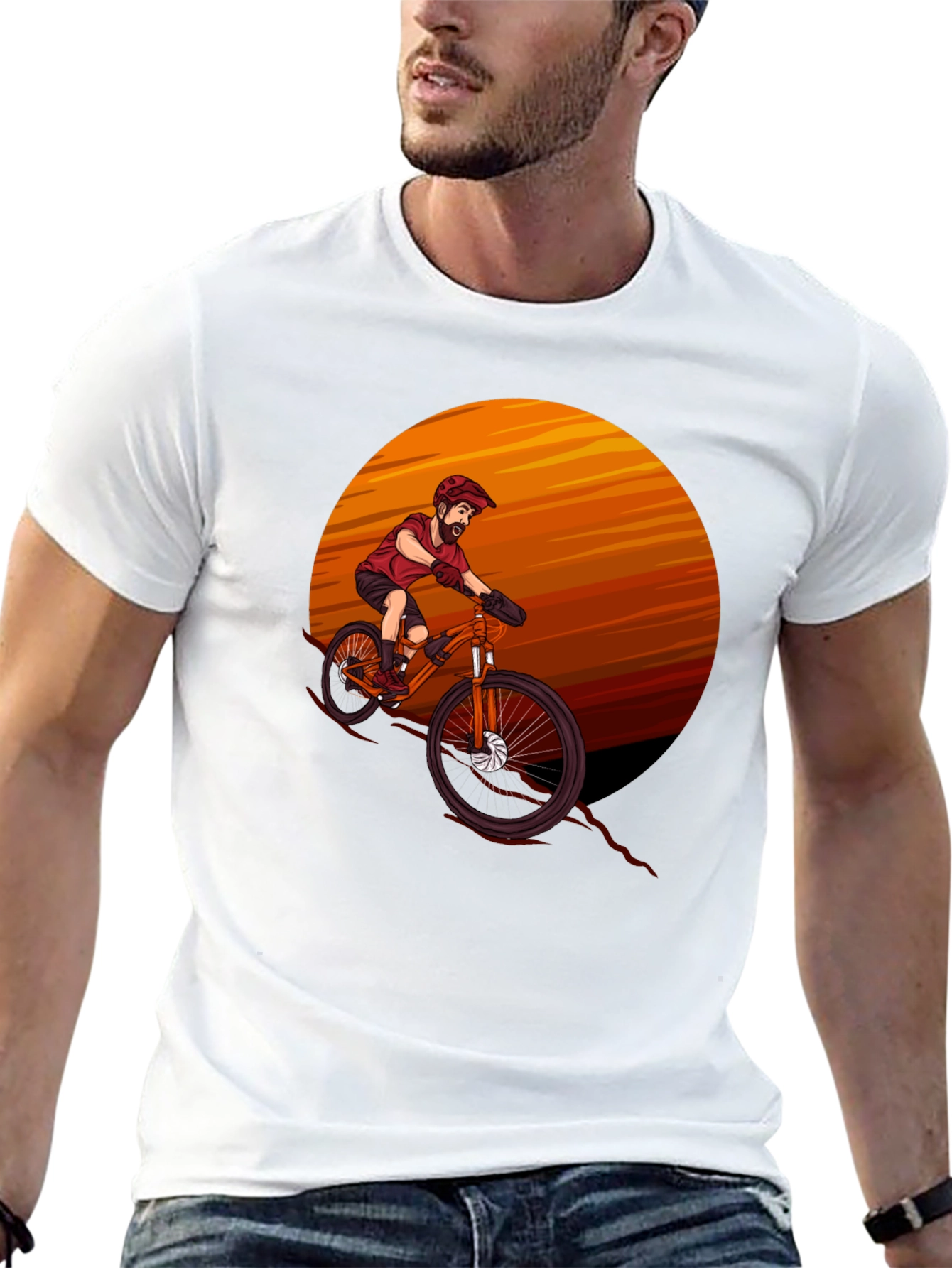 Black Mountain Bike Graphic Tee - Adventure Ready view 13