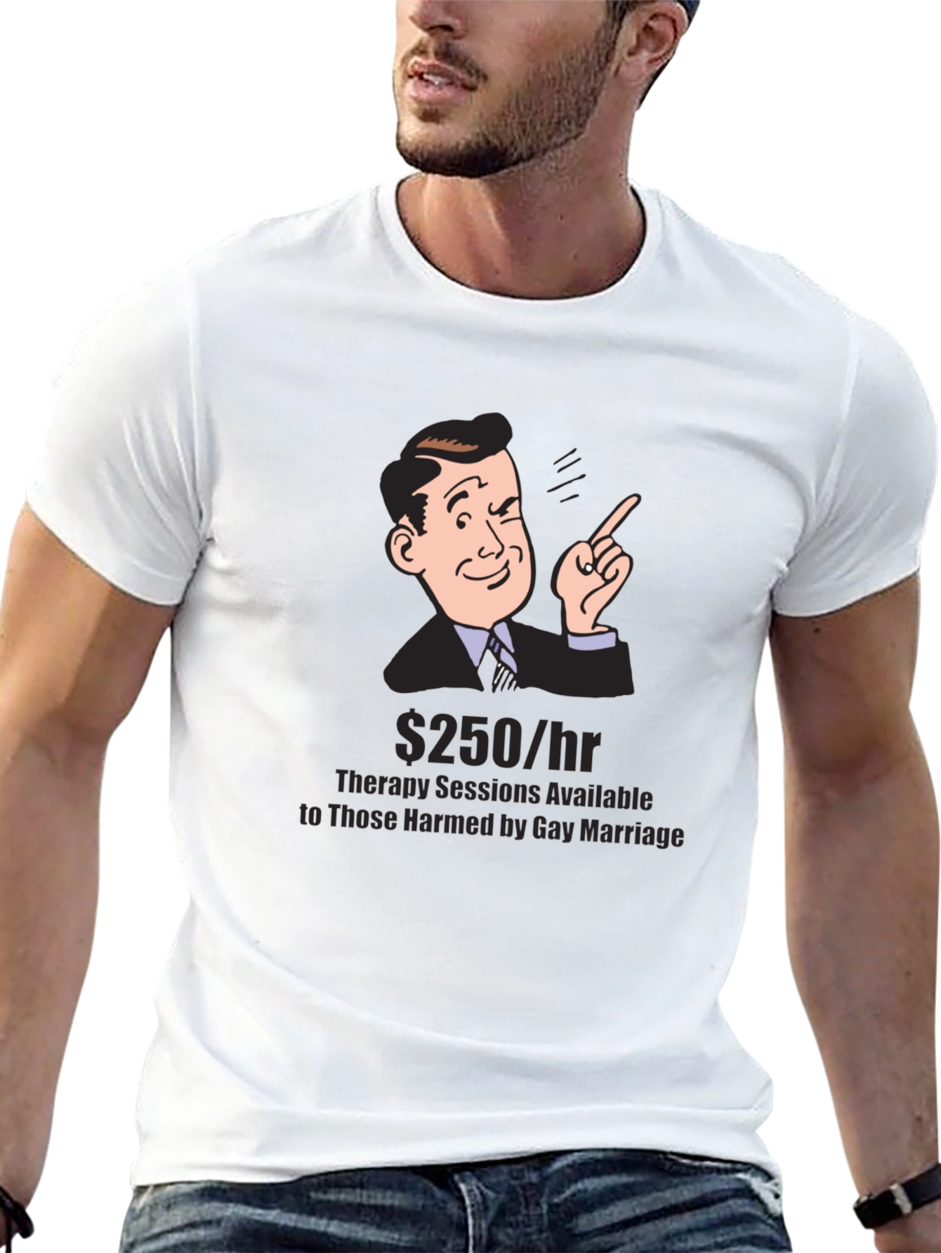 Black Gay Marriage Therapy Session T-Shirt view 13