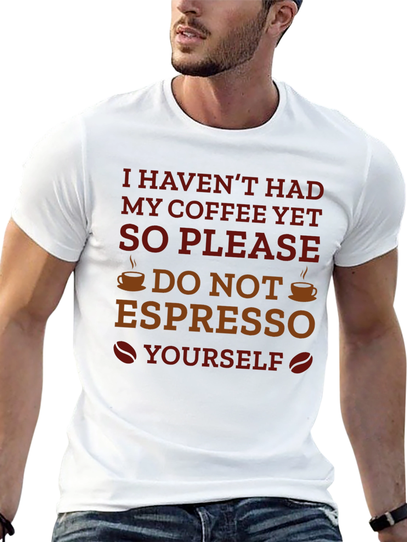 Black Coffee Humor Graphic T-Shirt - Espresso Yourself view 13