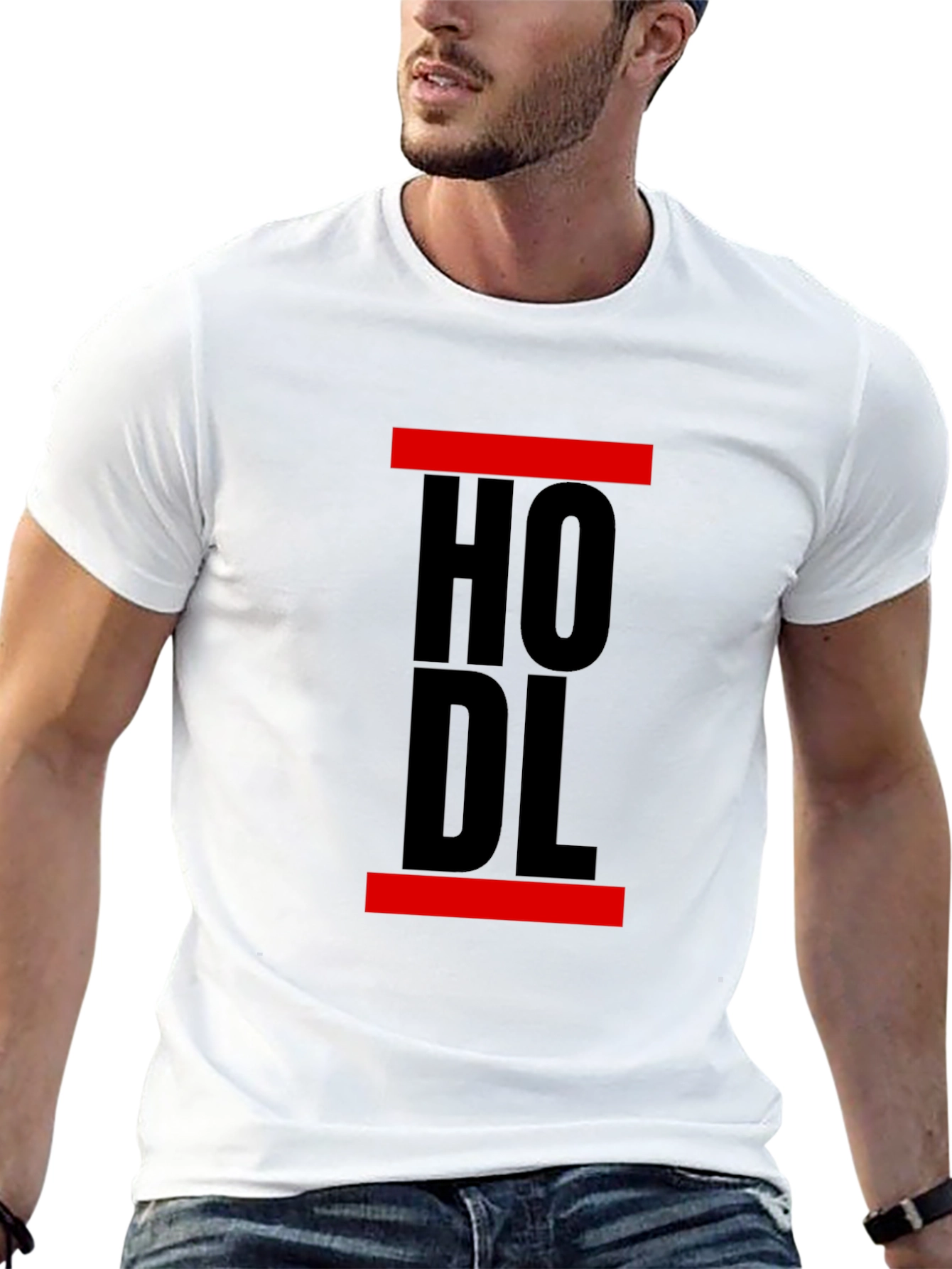 Black HODL Crypto Black T-Shirt view 13
