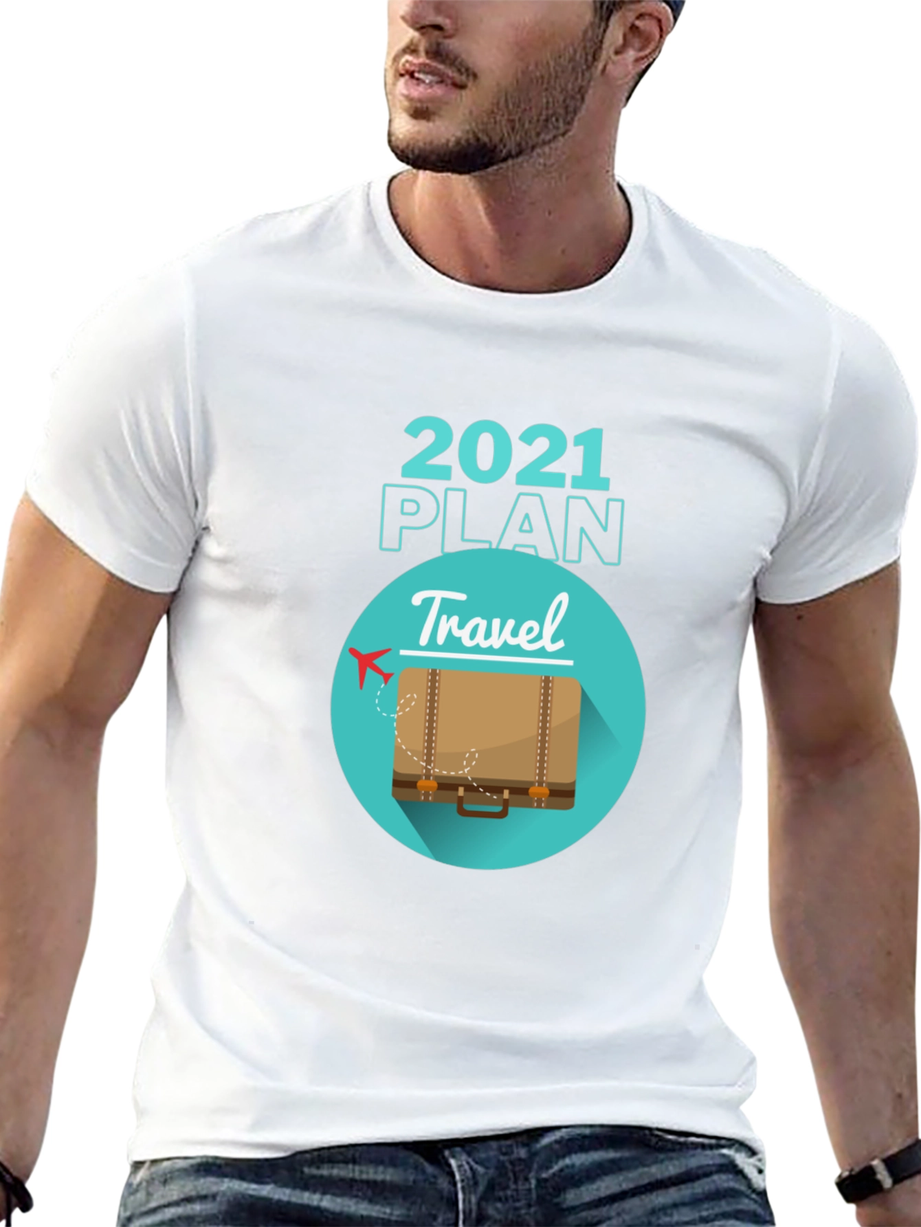 Black 2021 Travel Plan T-Shirt view 13