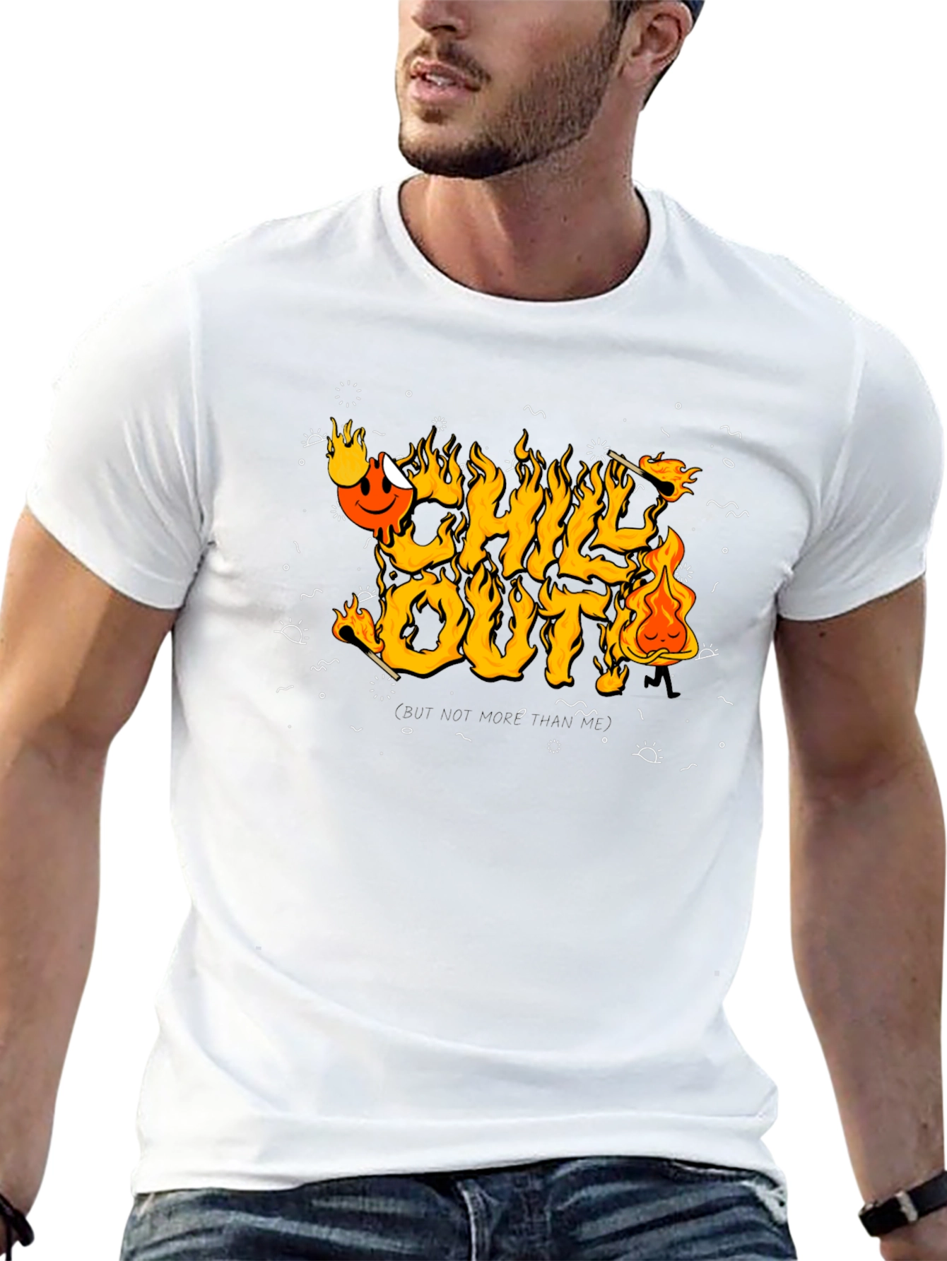 Black Chill Out Graphic Tee view 13