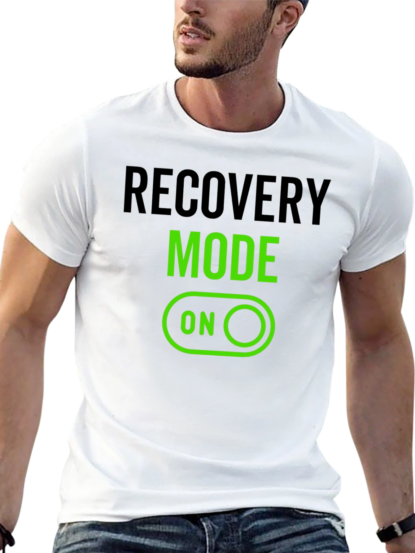Black Recovery Mode ON Graphic T-Shirt view 13