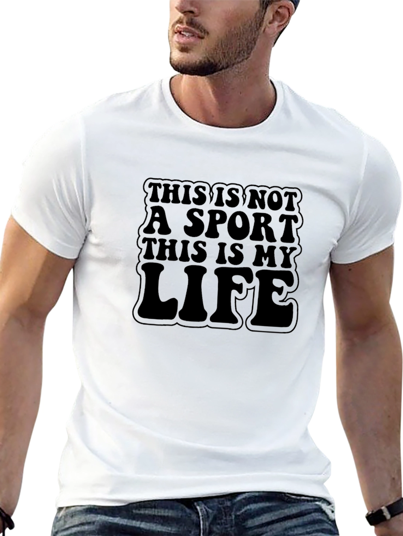 Black This Is My Life Graphic Tee - Black view 13