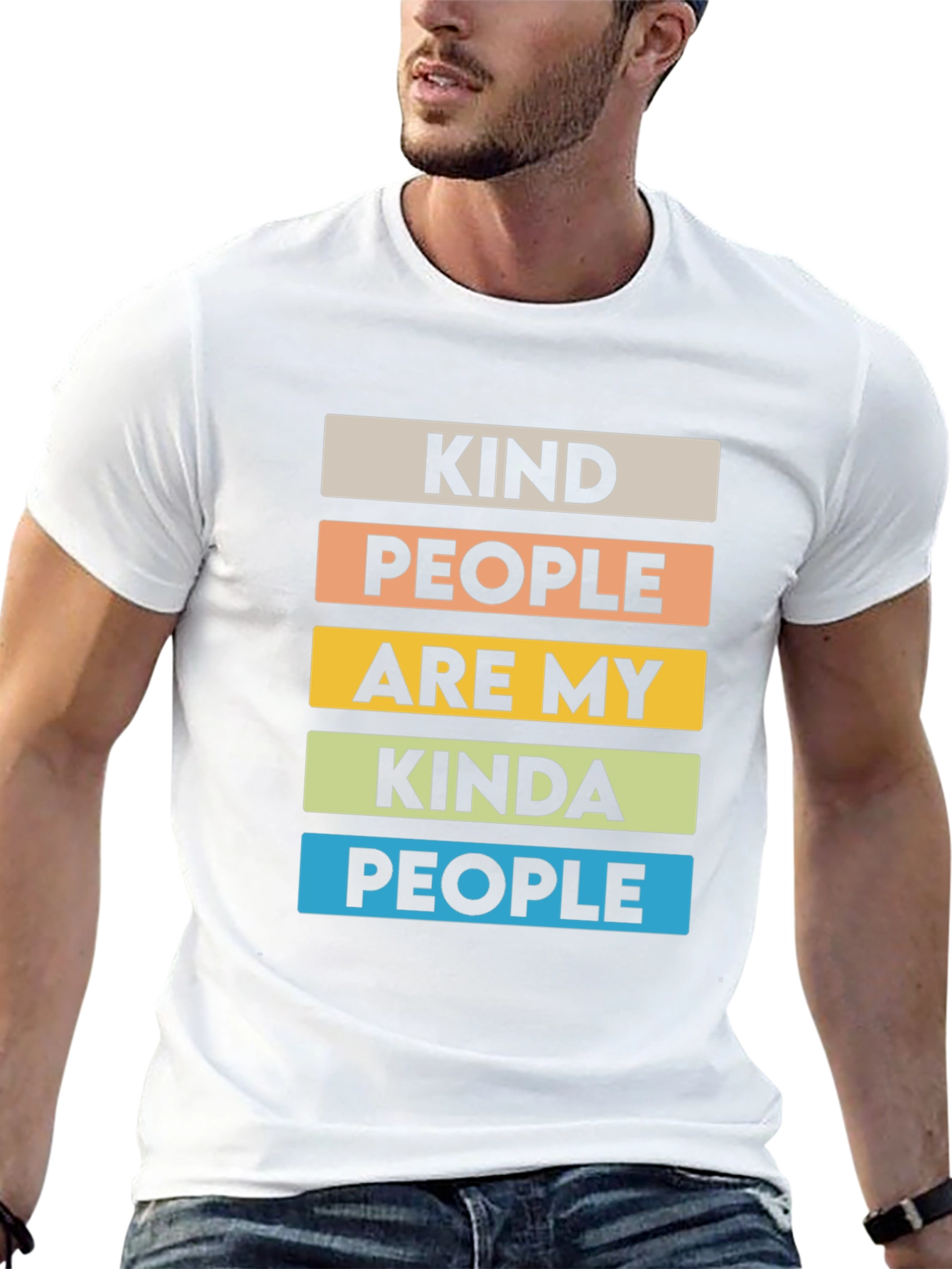 Black Kind People Graphic Tee - Positive Vibes T-Shirt view 13