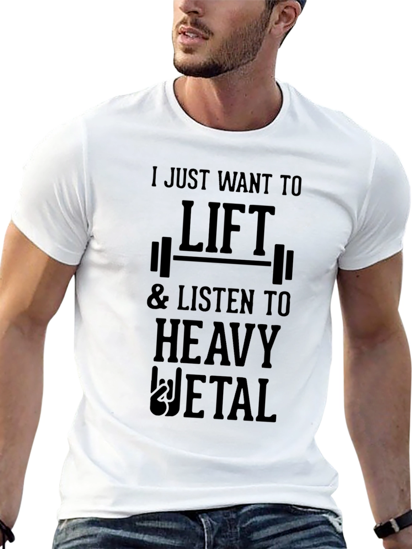Black Lift & Listen Heavy Metal T-Shirt - Black view 13