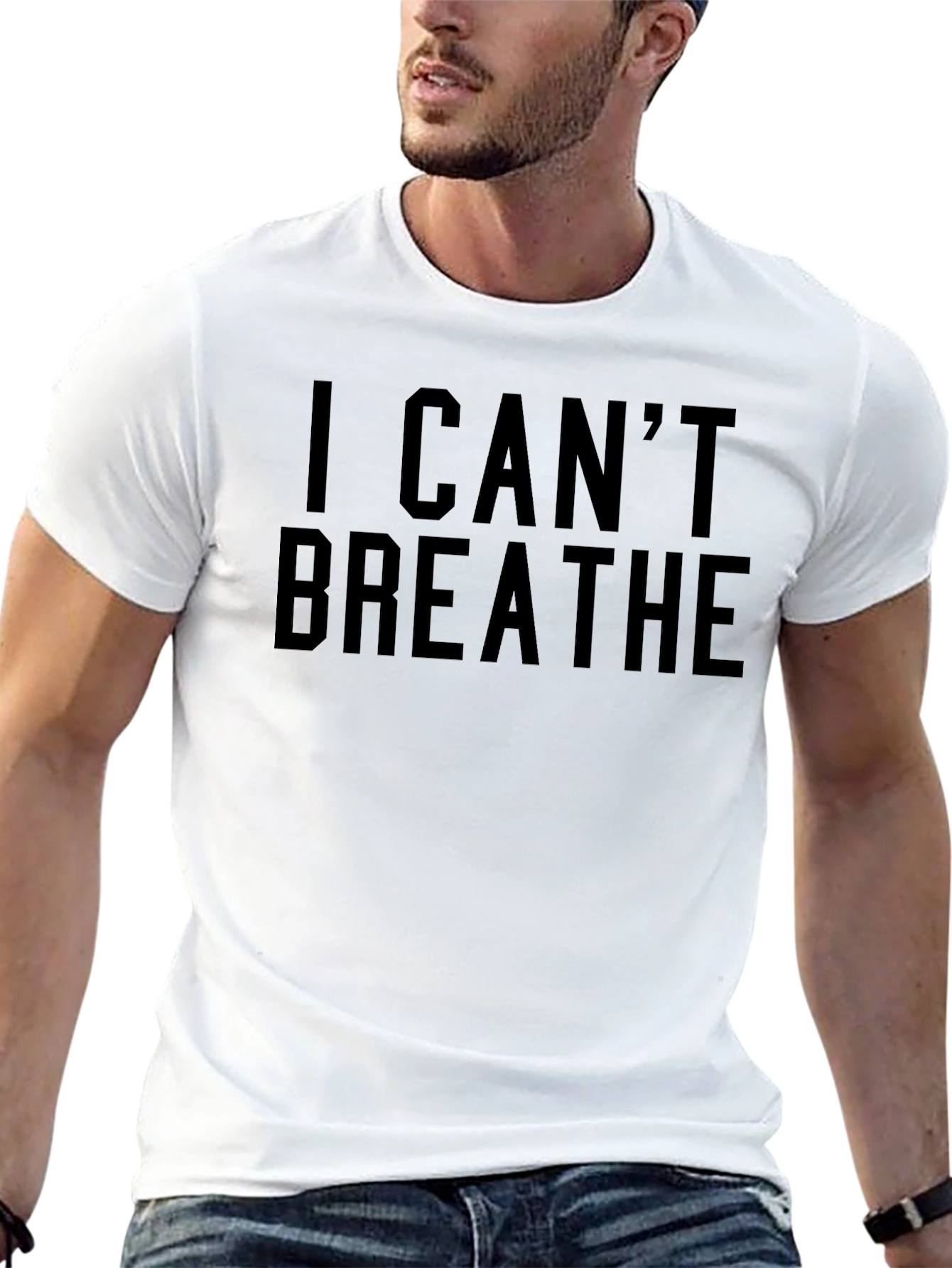 Black I Can't Breathe Graphic Tee view 13