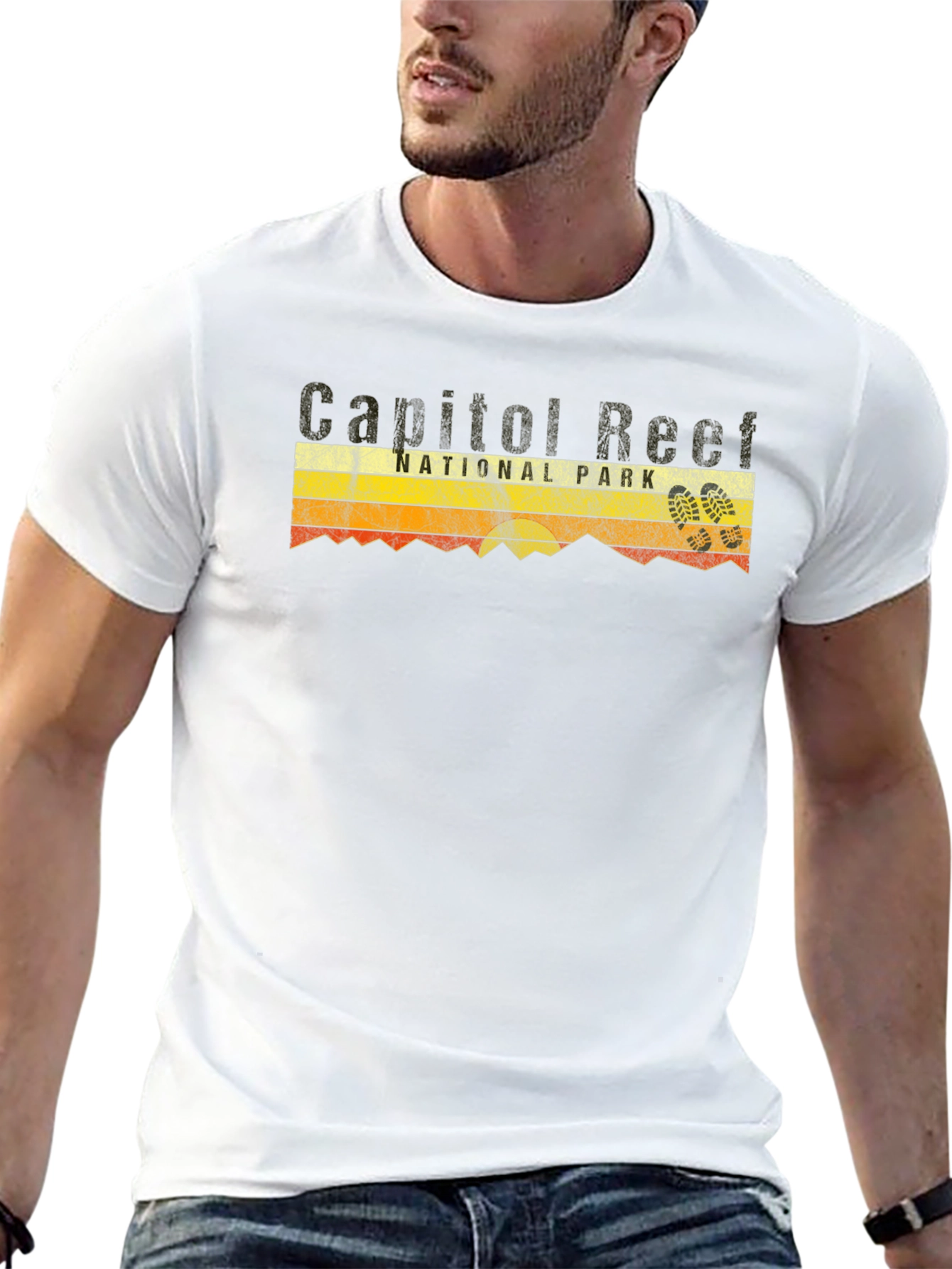 Black Capitol Reef National Park T-Shirt - Retro Style view 13