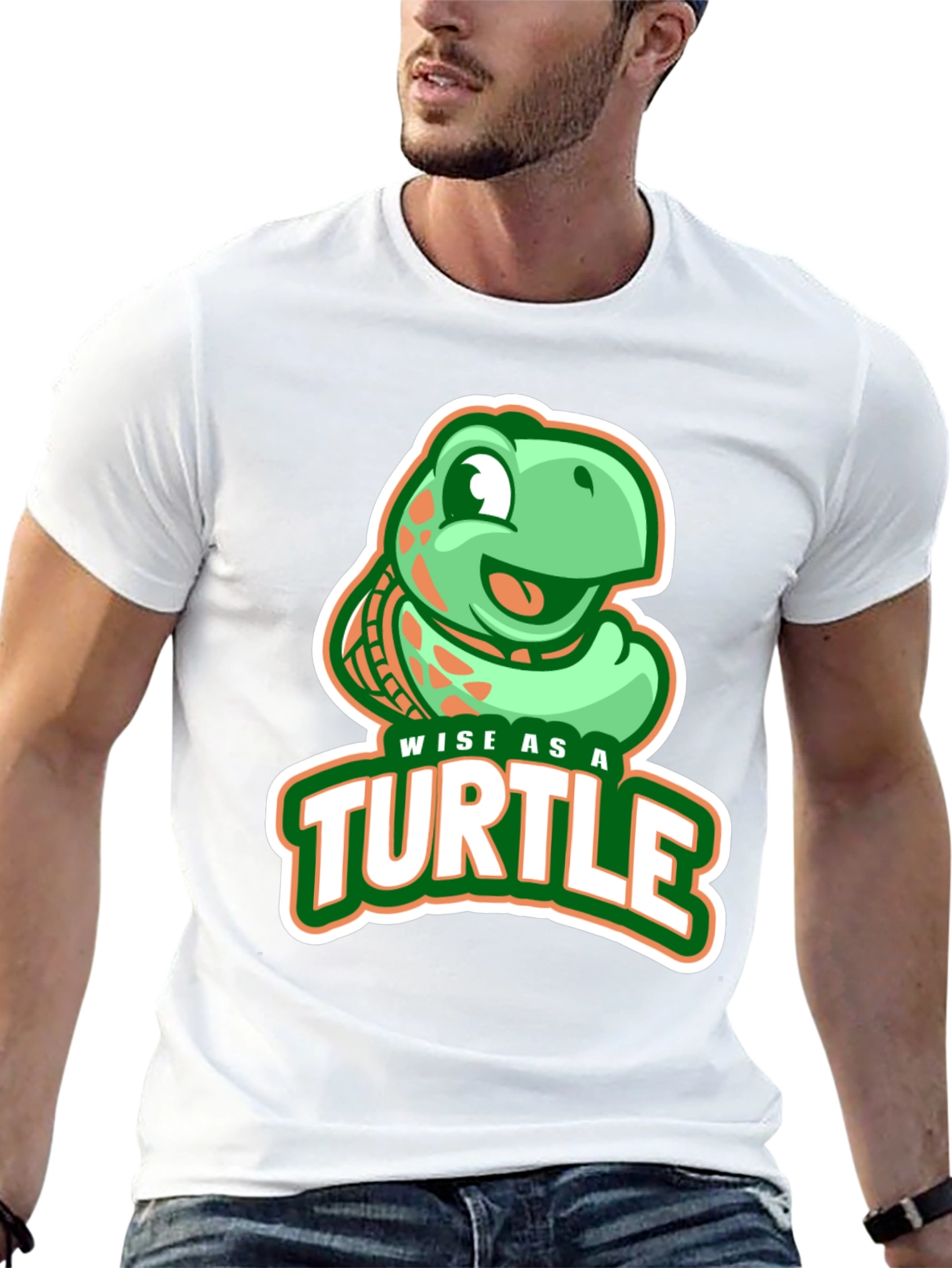Black Wise as a Turtle Graphic T-Shirt view 13