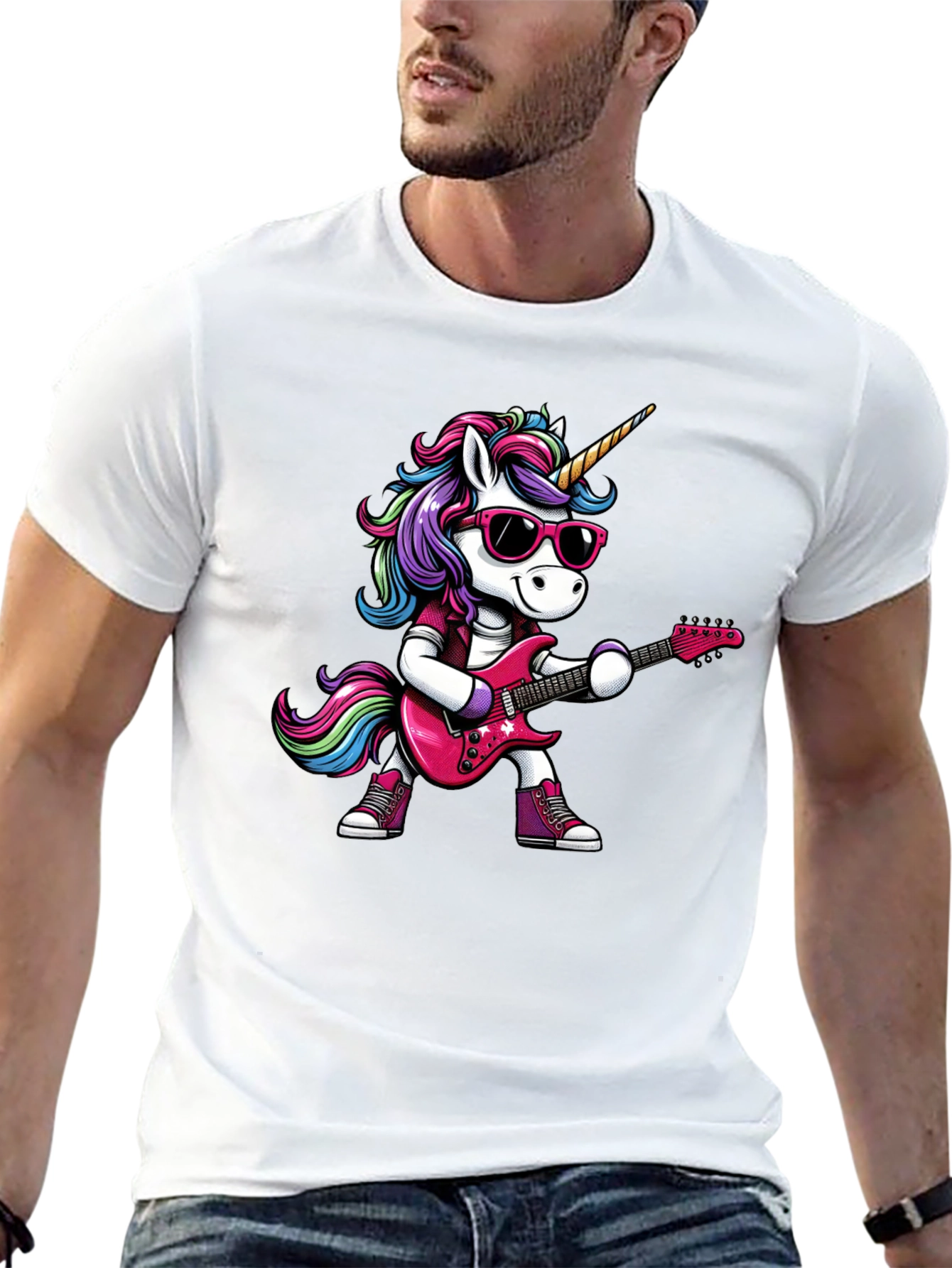 Black Unicorn Rocker T-Shirt view 13