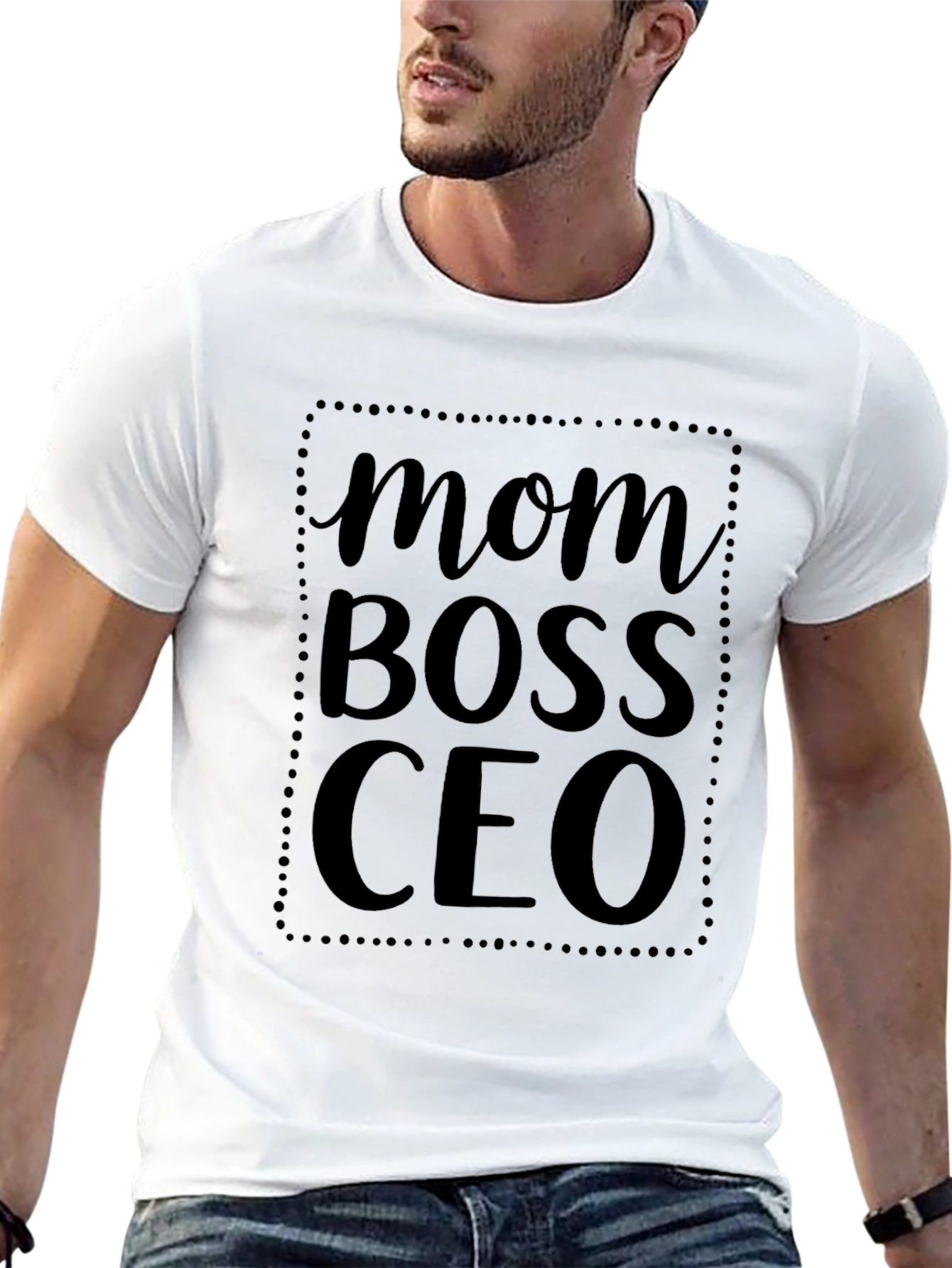 Black Mom Boss CEO Black Graphic T-Shirt view 13