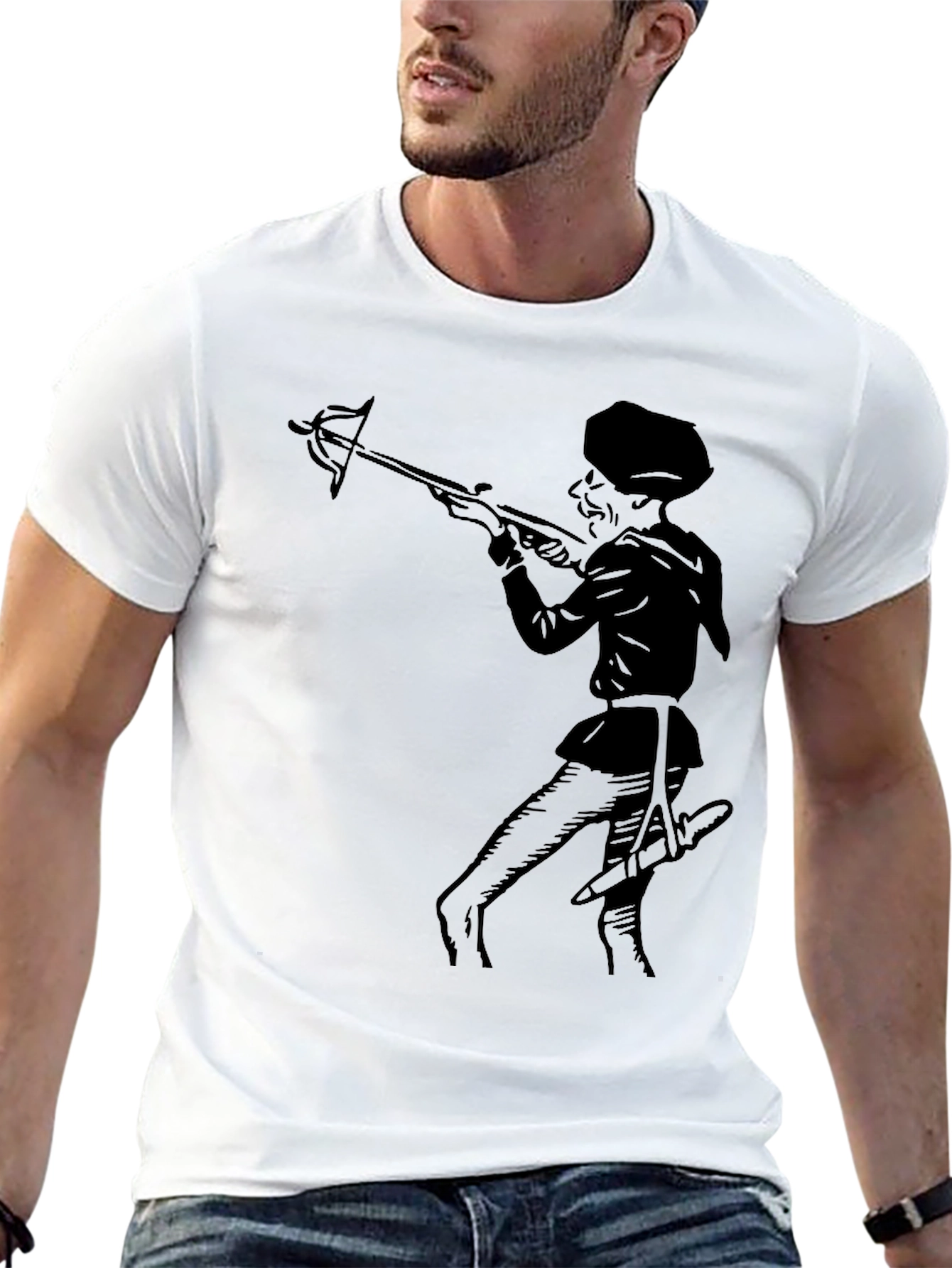 Black Archery Graphic Tee - Mens Black T-Shirt view 13
