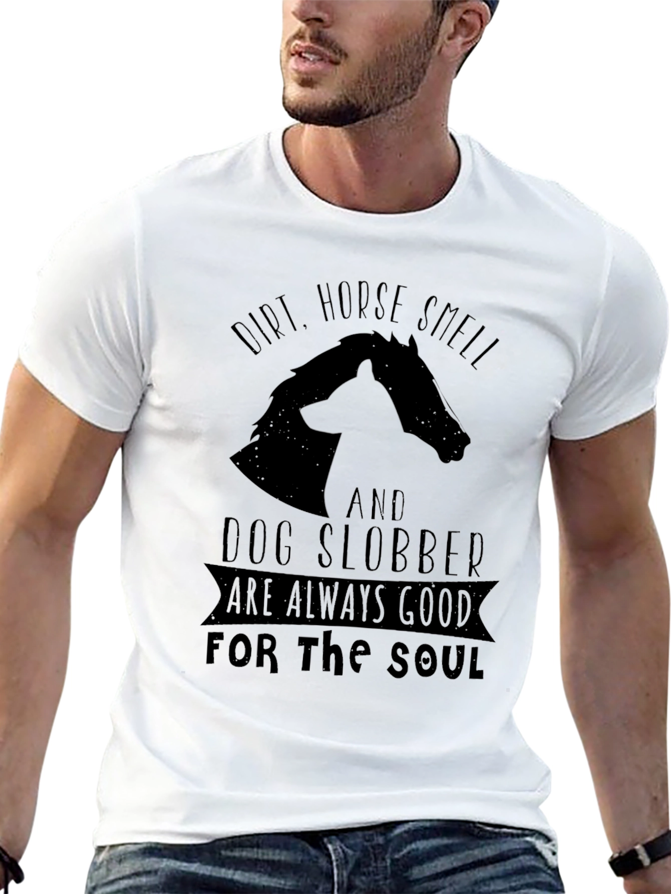 Black Dirt Horse Smell Dog Slobber Graphic Tee view 13