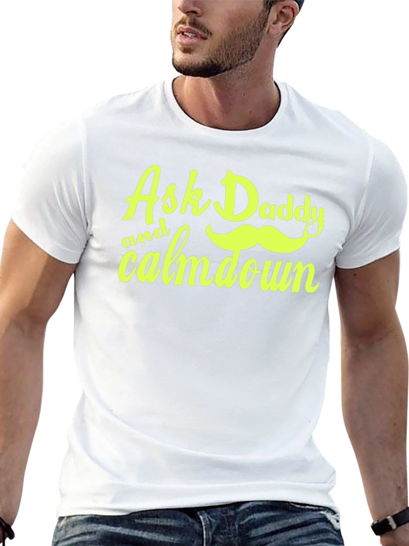 Black Ask Daddy T-Shirt view 13