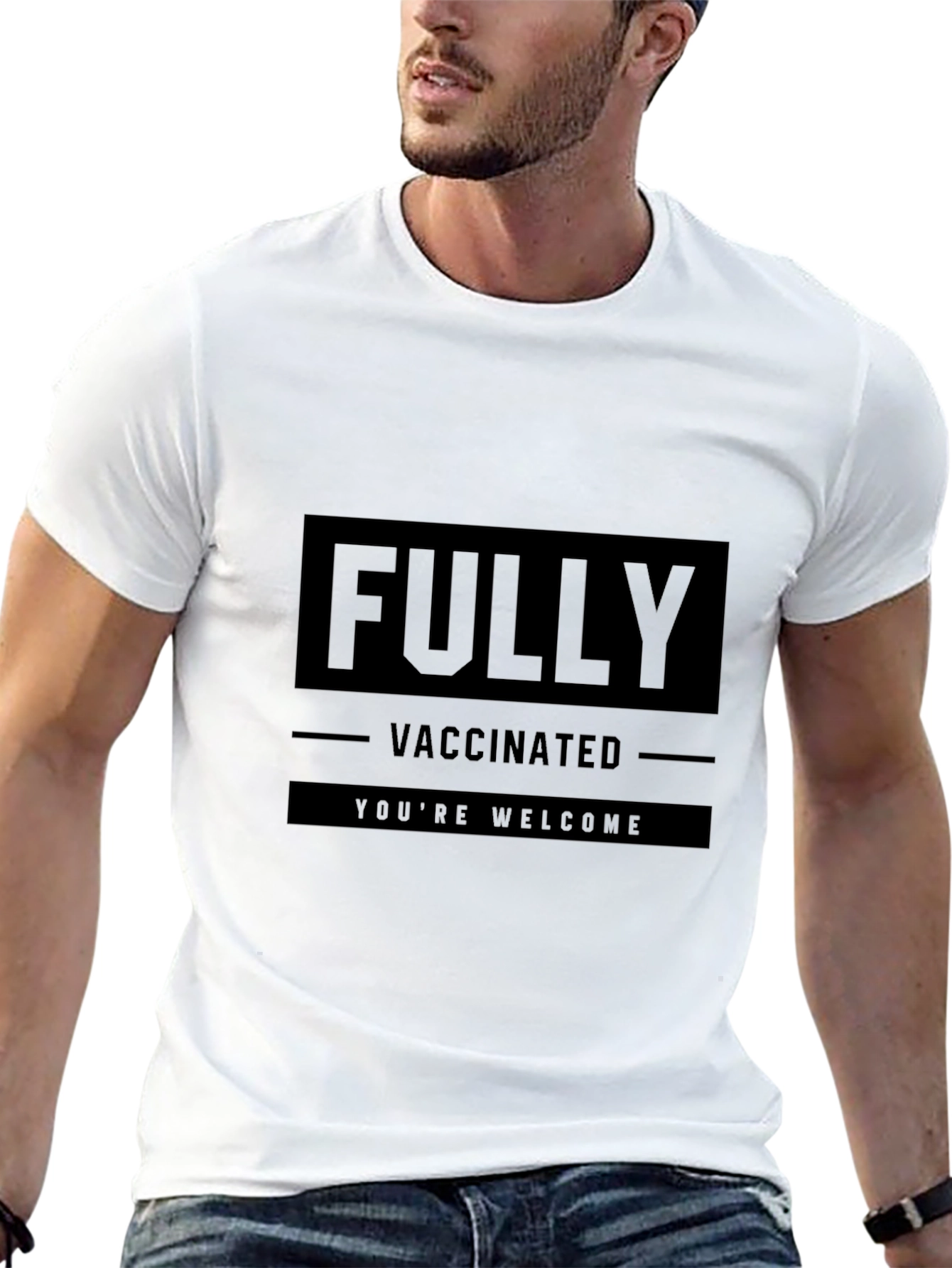 Black Fully Vaccinated Graphic Tee - Black view 13