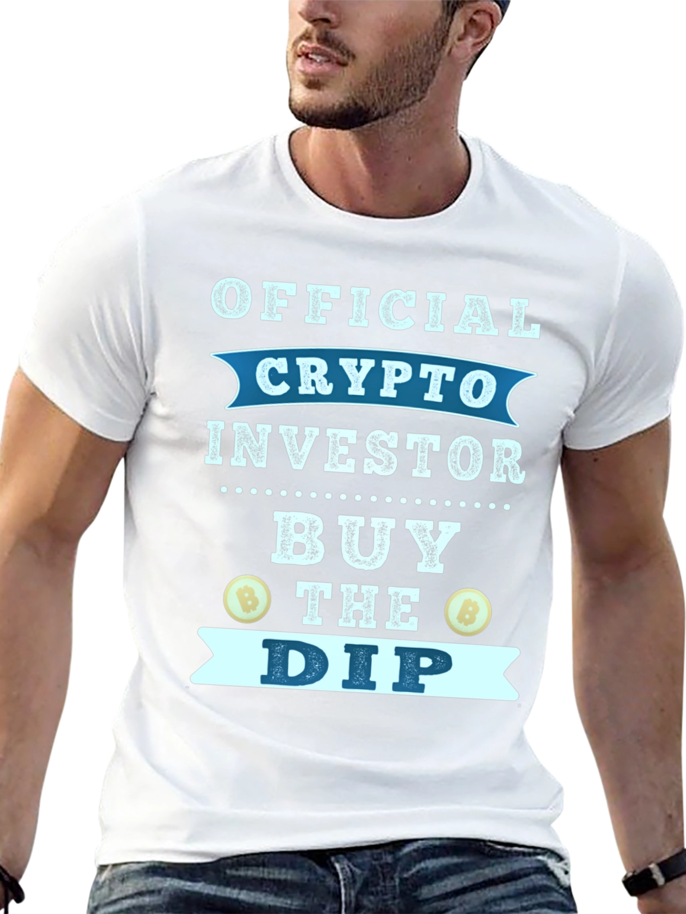 Black Official Crypto Investor T-Shirt - Buy the Dip view 13