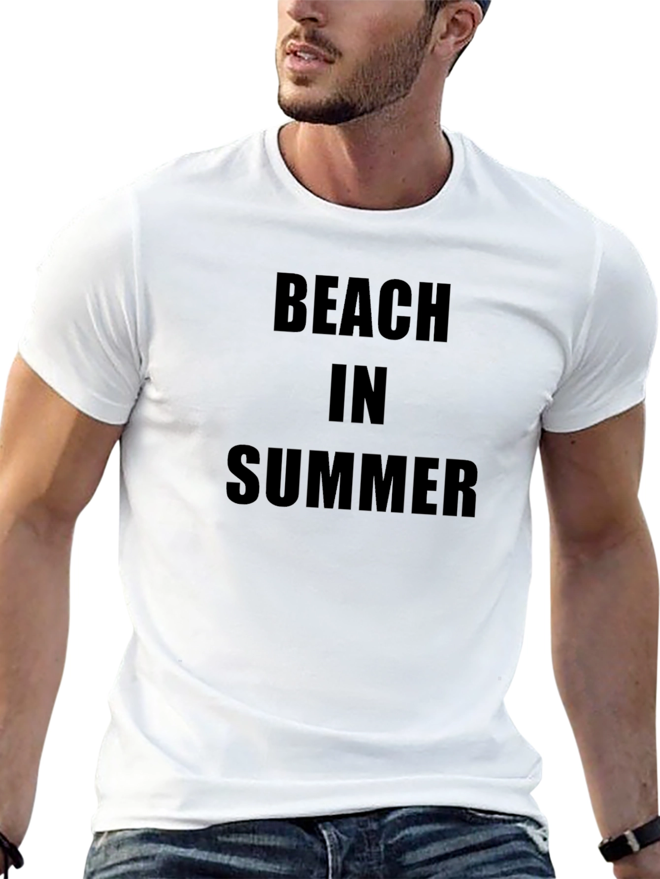 Black Beach In Summer Black T-Shirt view 13