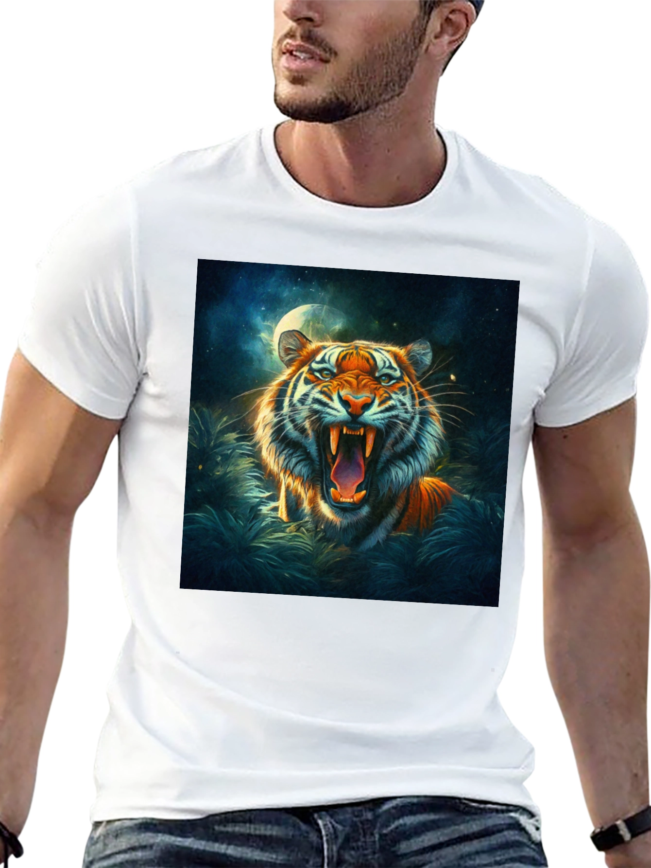 Tiger Graphic Tee - Bold Animal Print Shirt - 13