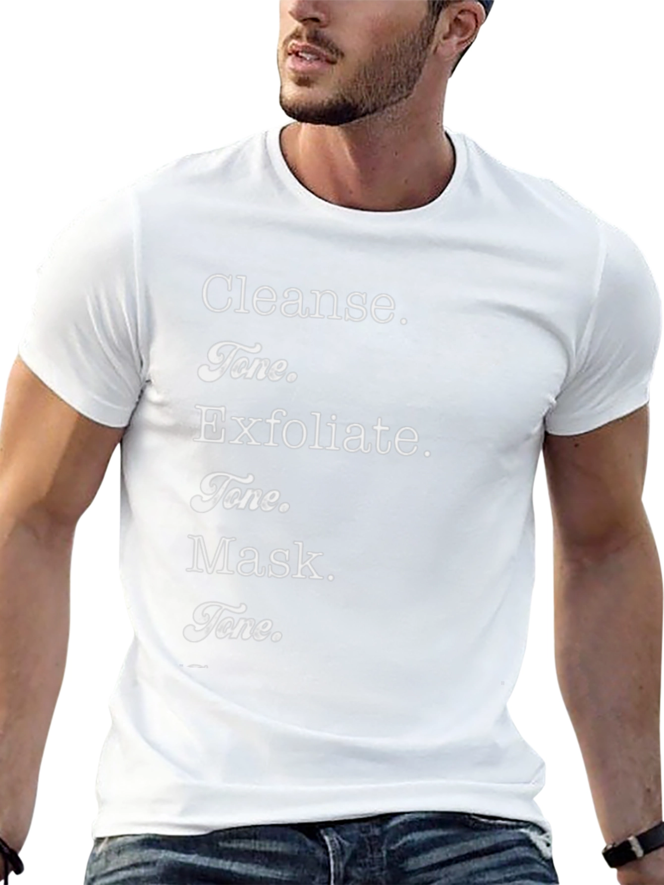 Black Cleanse Tone Exfoliate Mask T-Shirt - Beauty Routine view 13