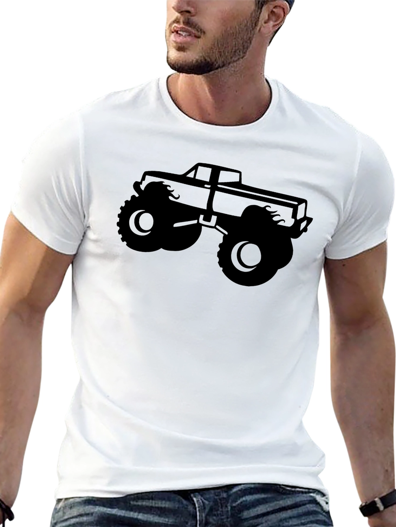 Black Monster Truck Graphic T-Shirt view 13
