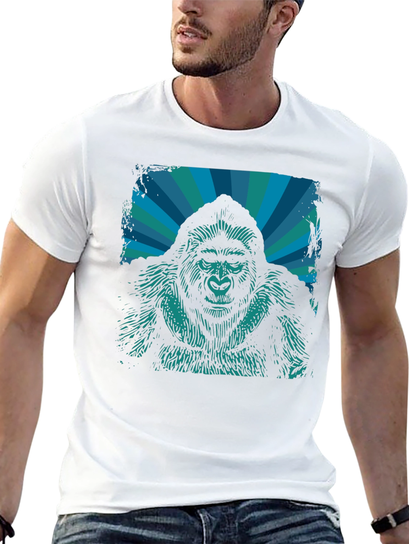 Black Gorilla Graphic Tee - Bold & Unique Design view 13