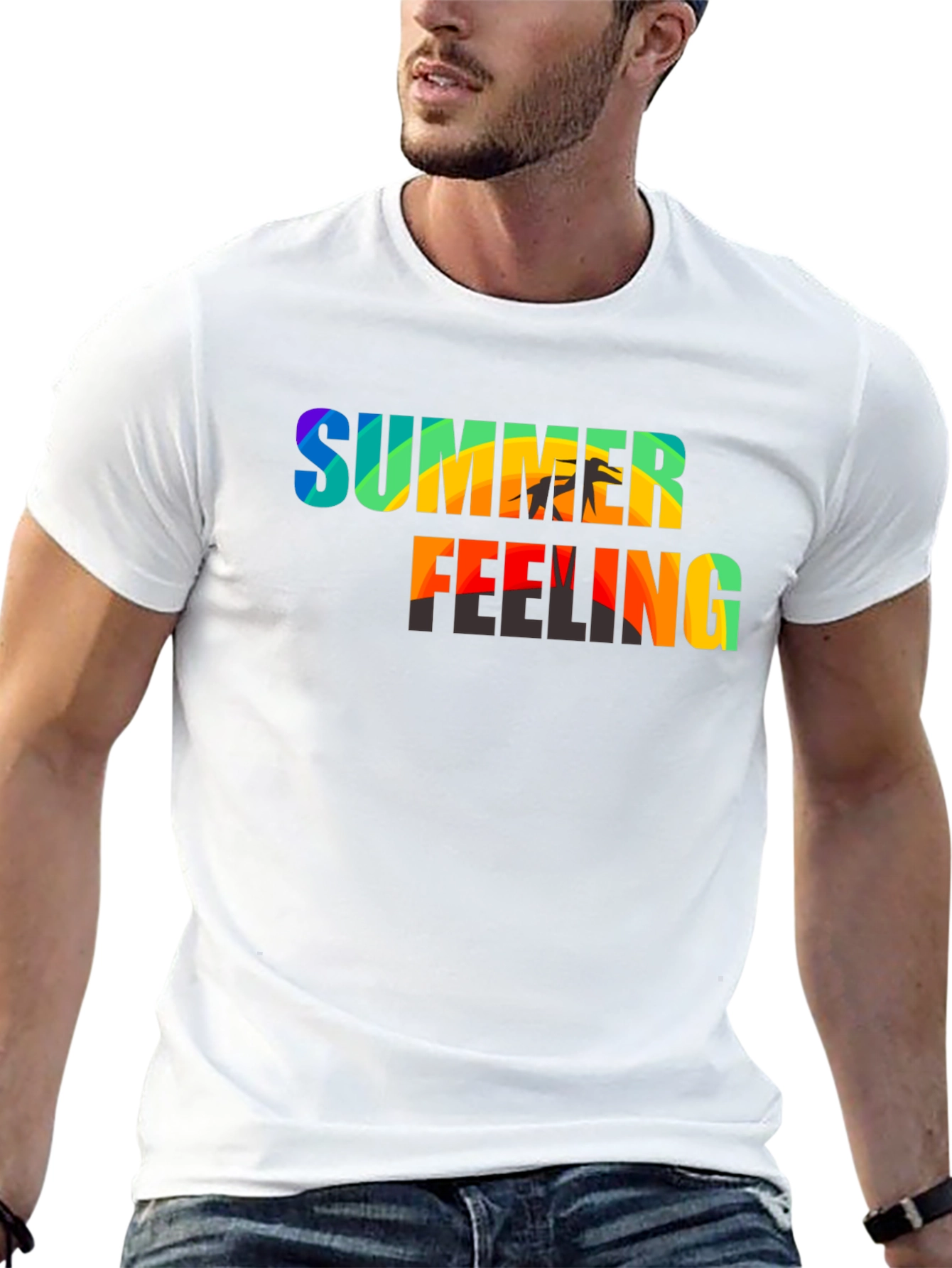 Black Summer Feeling Graphic Tee view 13