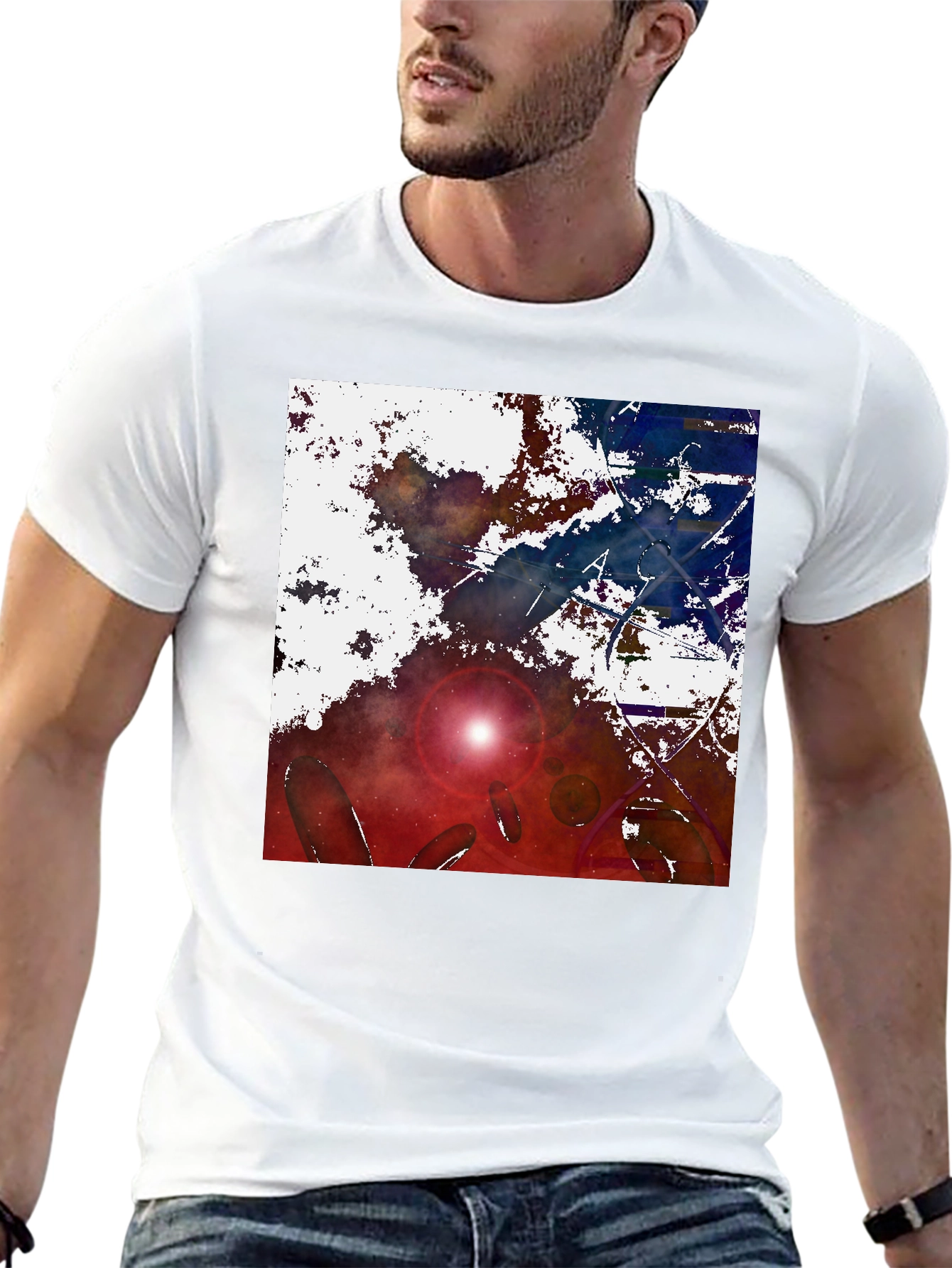 Black Cosmic Dream Black T-Shirt view 13