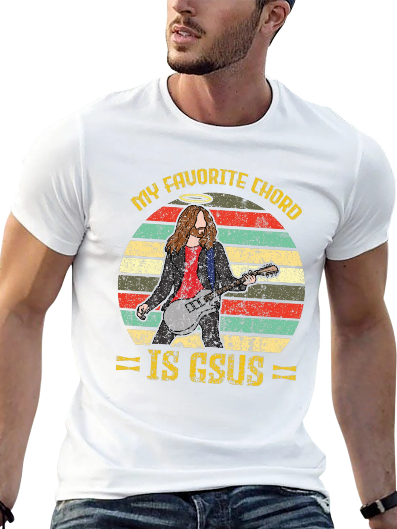 Black My Favorite Chord is GSUS Graphic Tee view 13