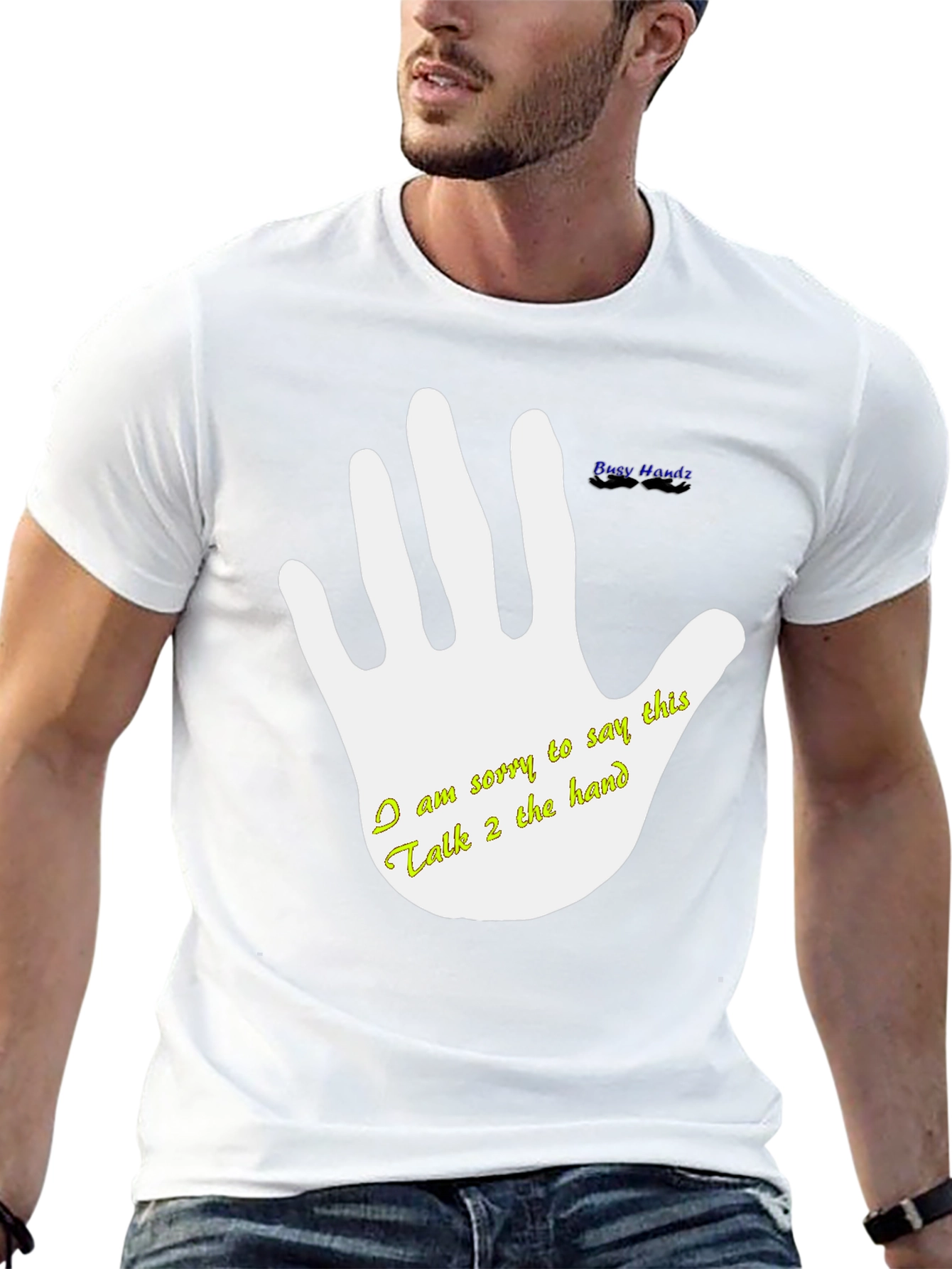Black Talk to the Hand Graphic T-Shirt view 13