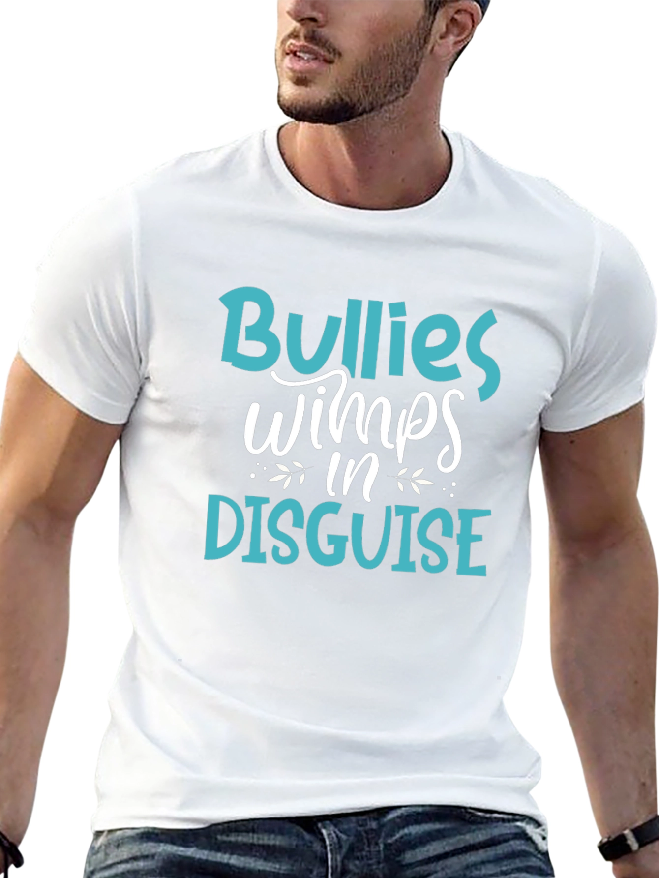 Black Bullies Wimps in Disguise Graphic Tee view 13