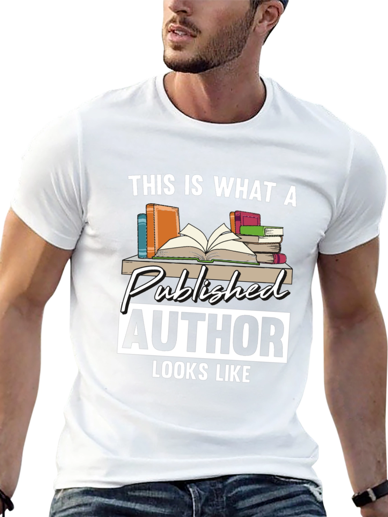 Black Published Author T-Shirt: Literary Gift for Writers view 13