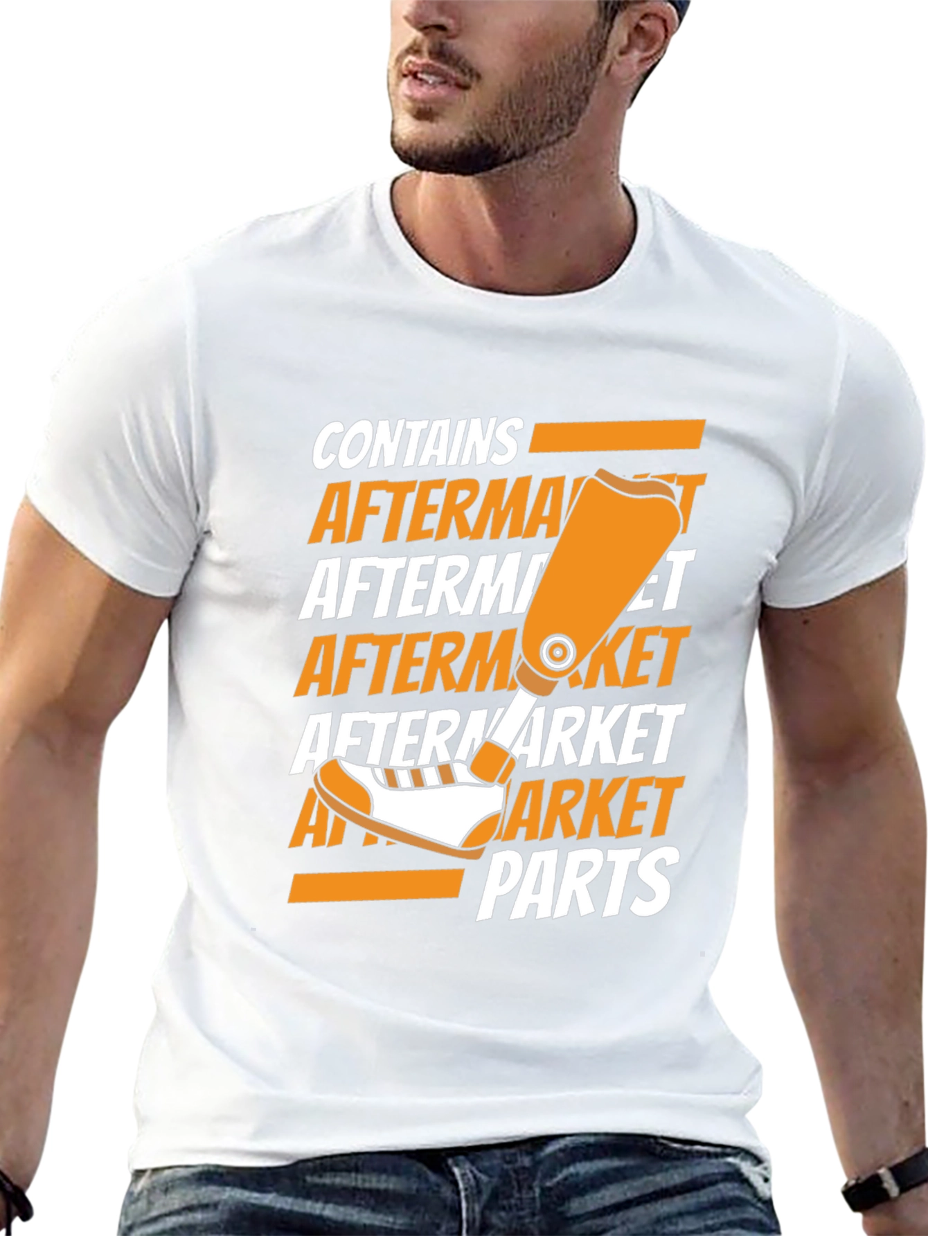 Black Aftermarket Parts T-Shirt view 13