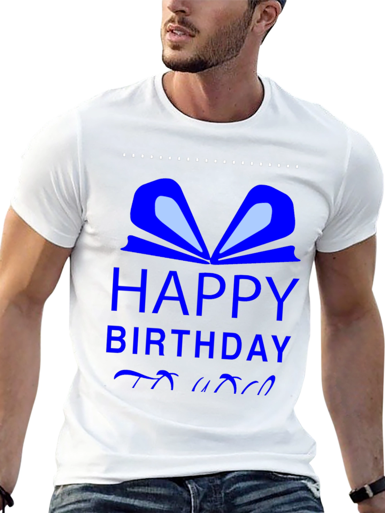 Black Happy Birthday Gift T-Shirt view 13