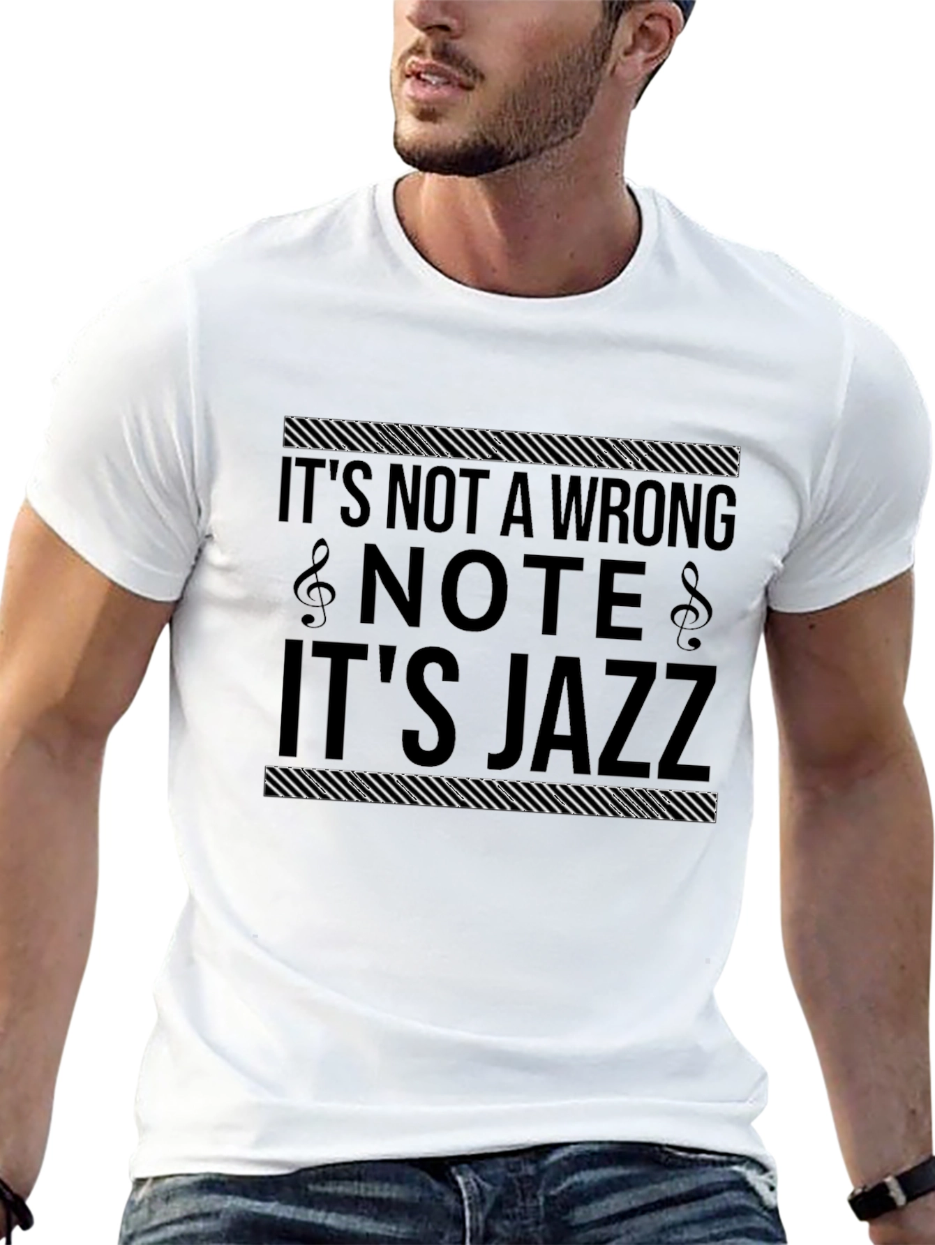 Black It's Jazz T-Shirt, Music Lover Tee view 13